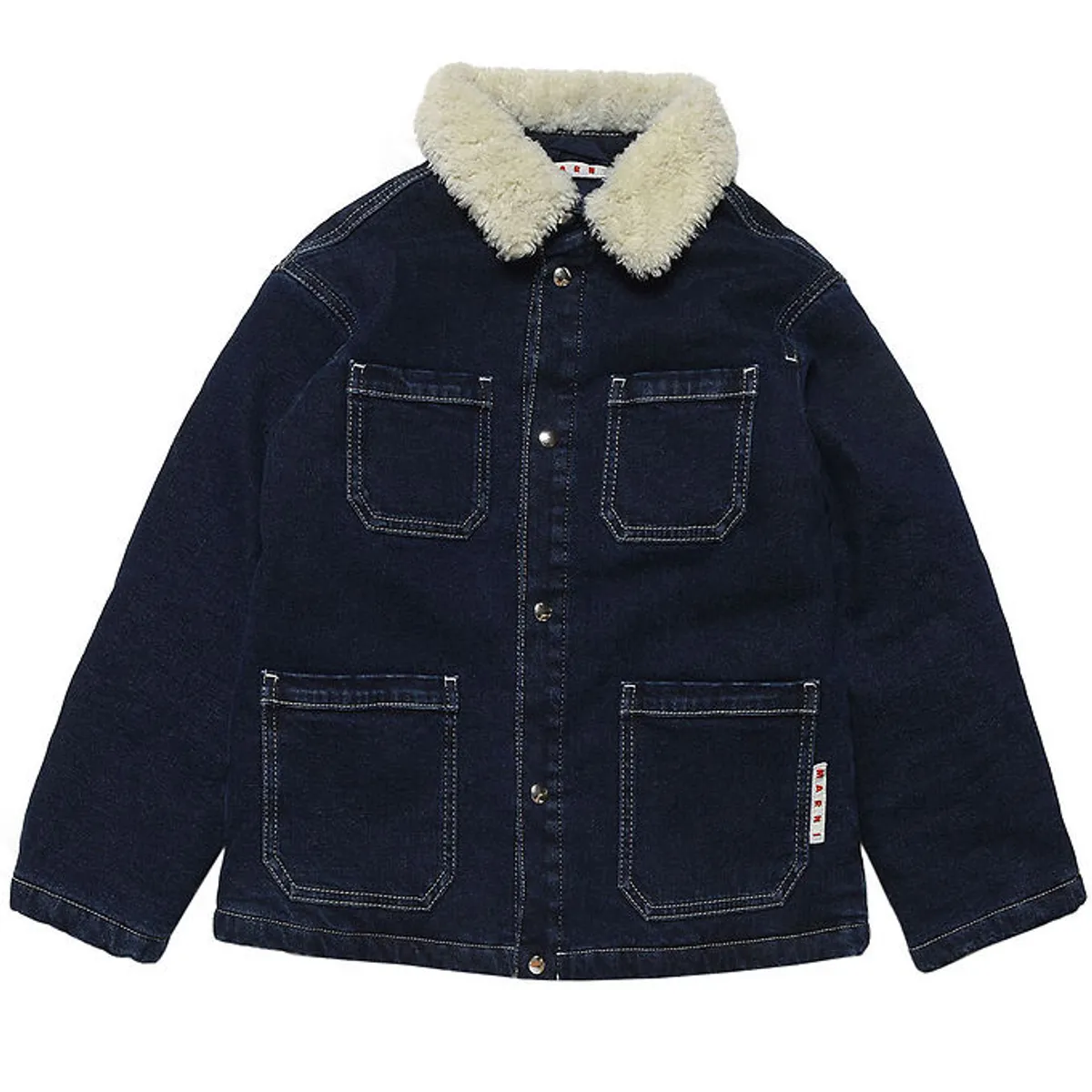 Marni Denimjakke m. For - Navy