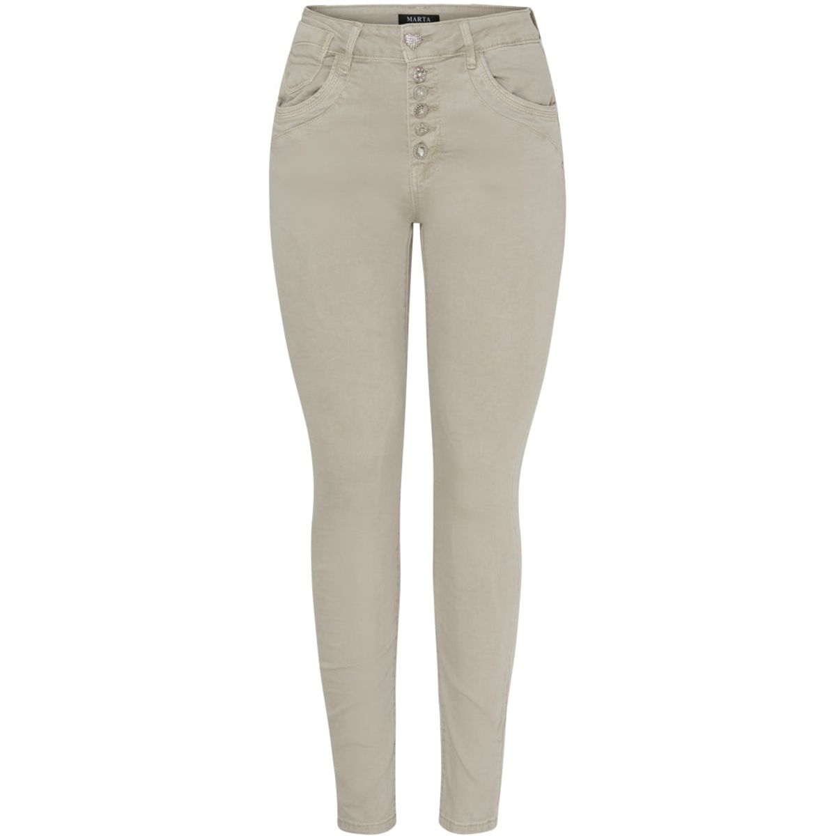 Marta Du Chateau dame jeans Emma 2665-14 - Denimbeige