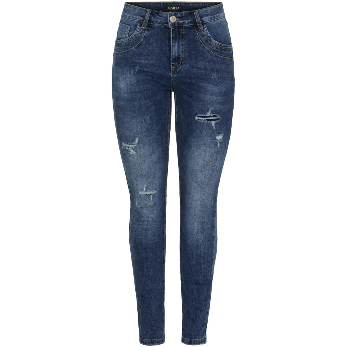 Marta du Chateau dame jeans MdcCamila Mdc179-26167 - Dark Blue Denim