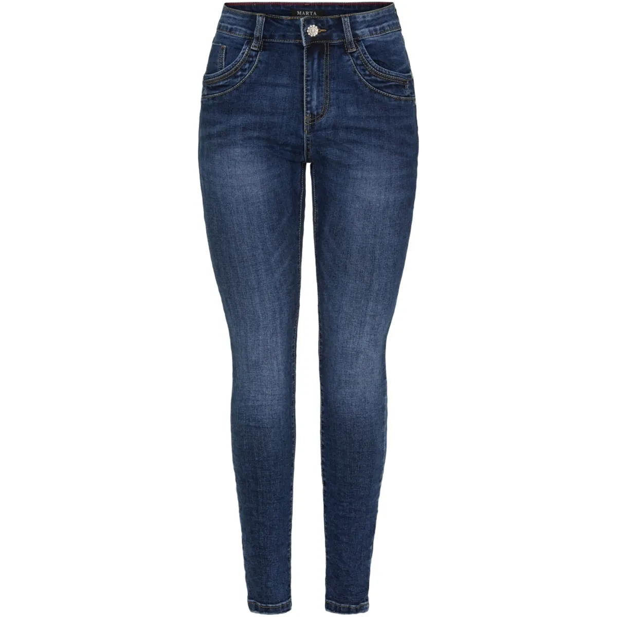 Marta du Chateau dame jeans MdcCarla Mdc181-26173 - Dark Blue Denim