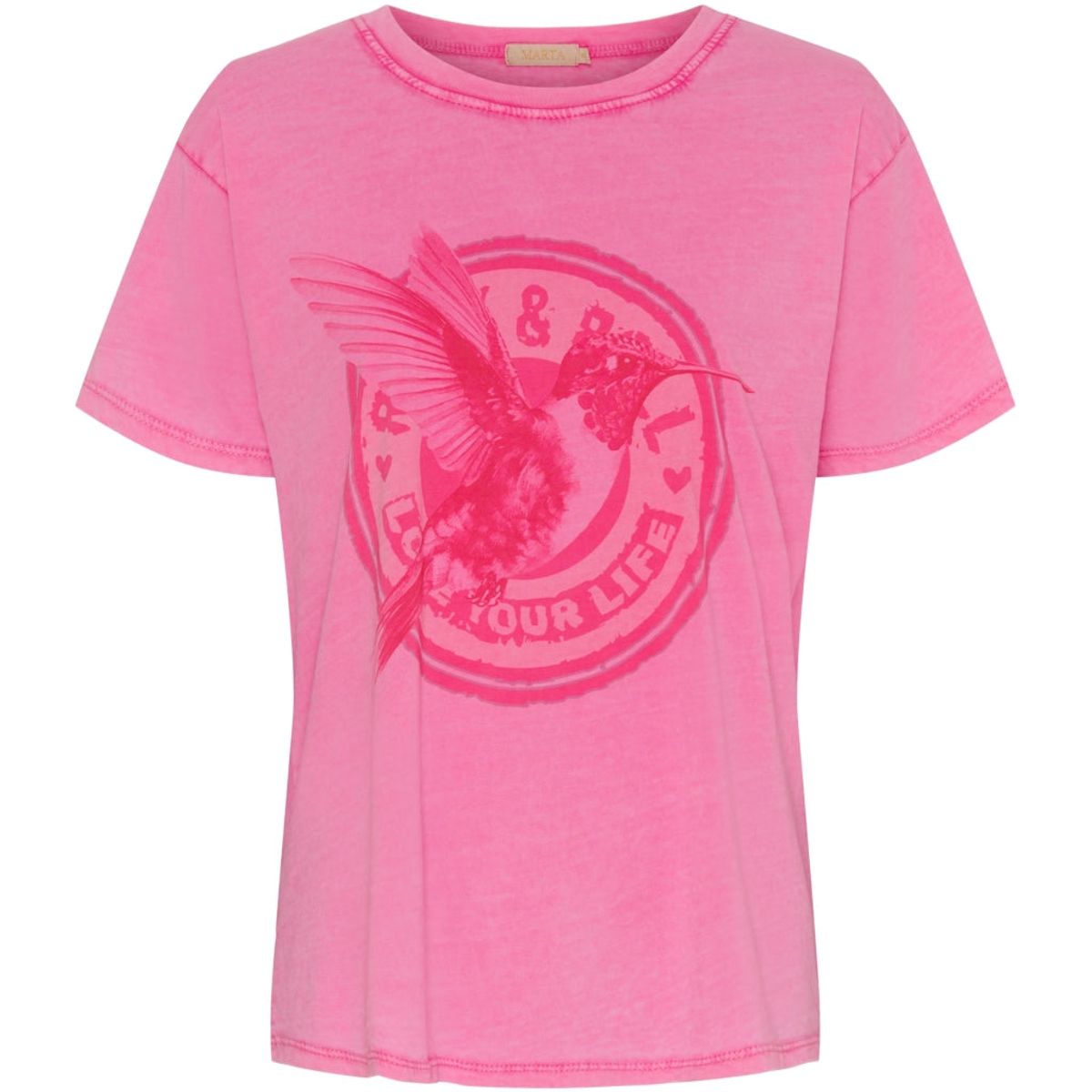 Marta Du Chateau dame t-shirt MdcInge - Pink/Pink Hummingbird