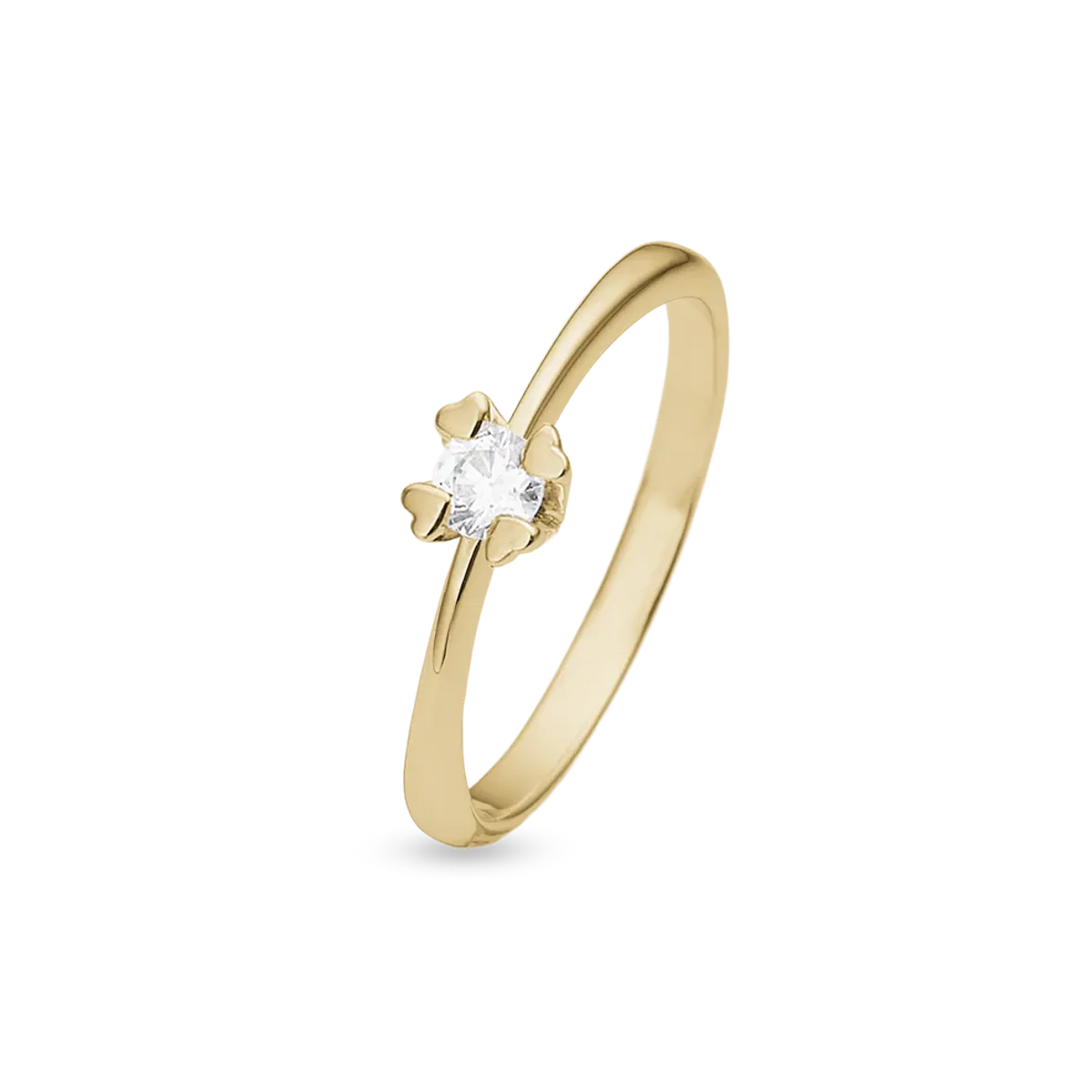 MARY Ring 14K LG DIAM 0,25CT W/VS - 52