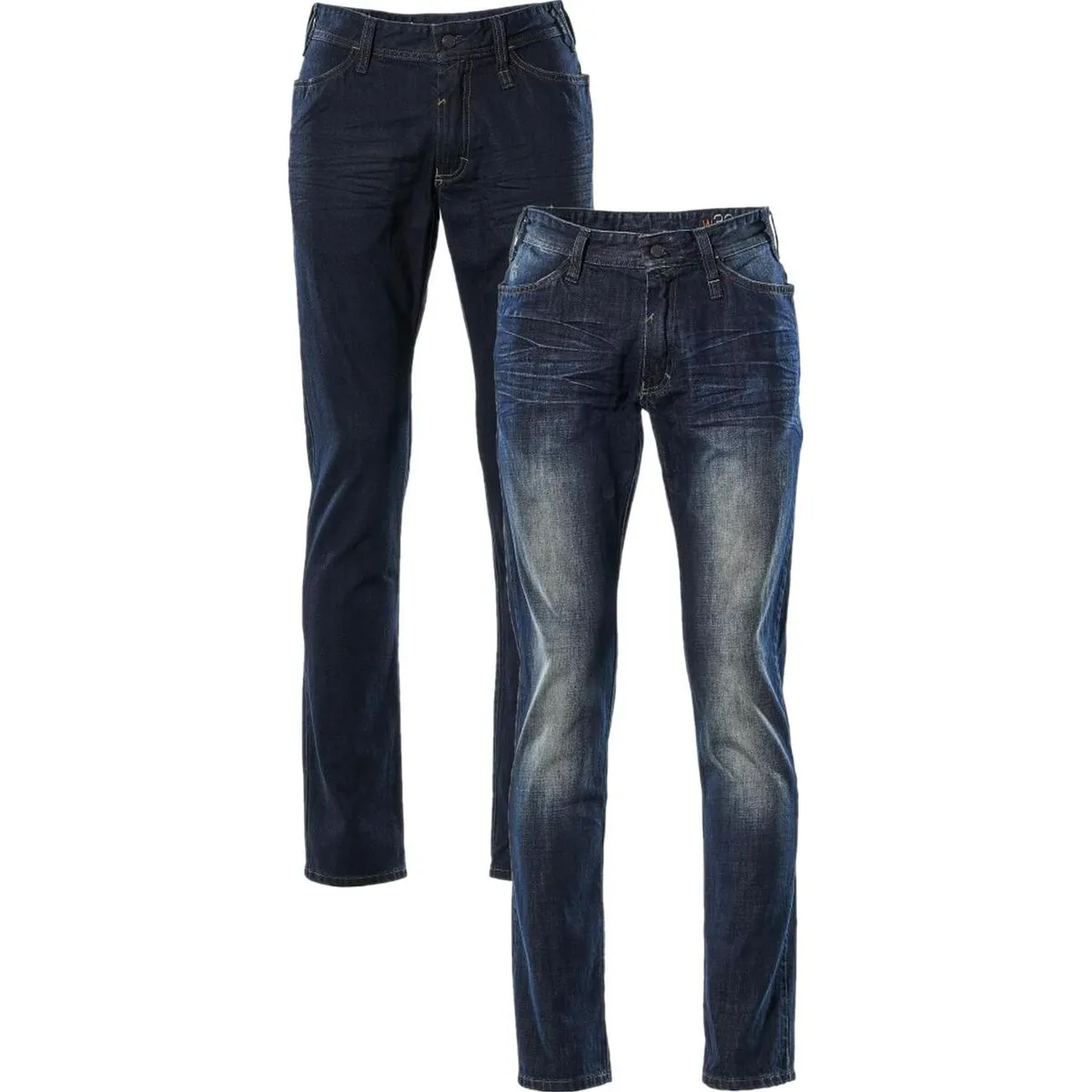 Mascot 15379-869 Frontline Manhattan Jeans vasket mørkeblå denim W32L34