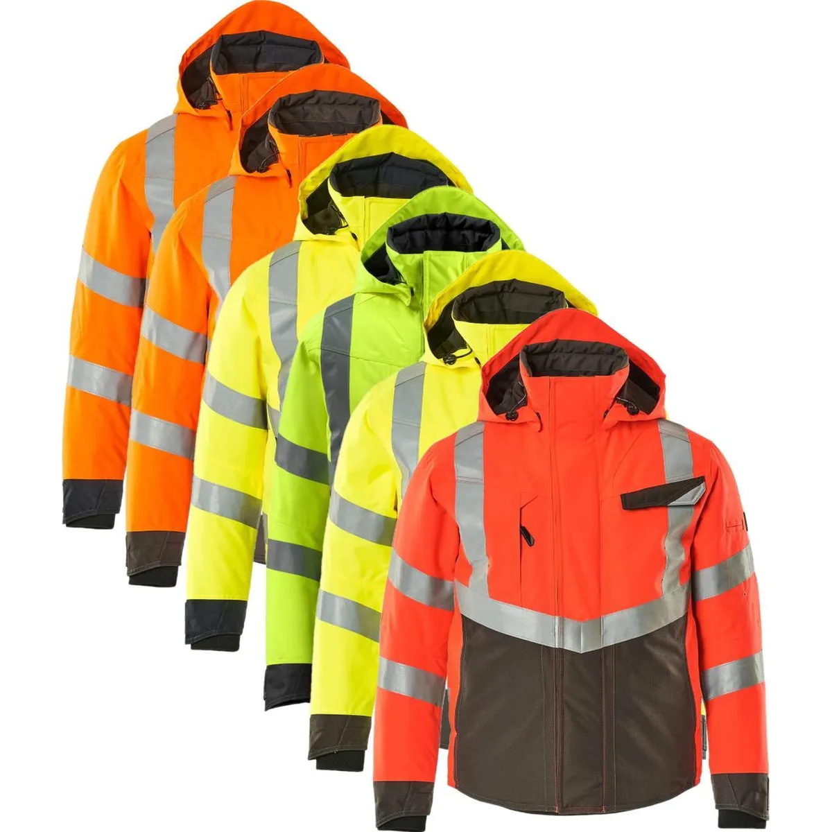 Mascot 15535-231 Safe supreme Hastings Vinterjakke hi-vis gul/mørk antracit S