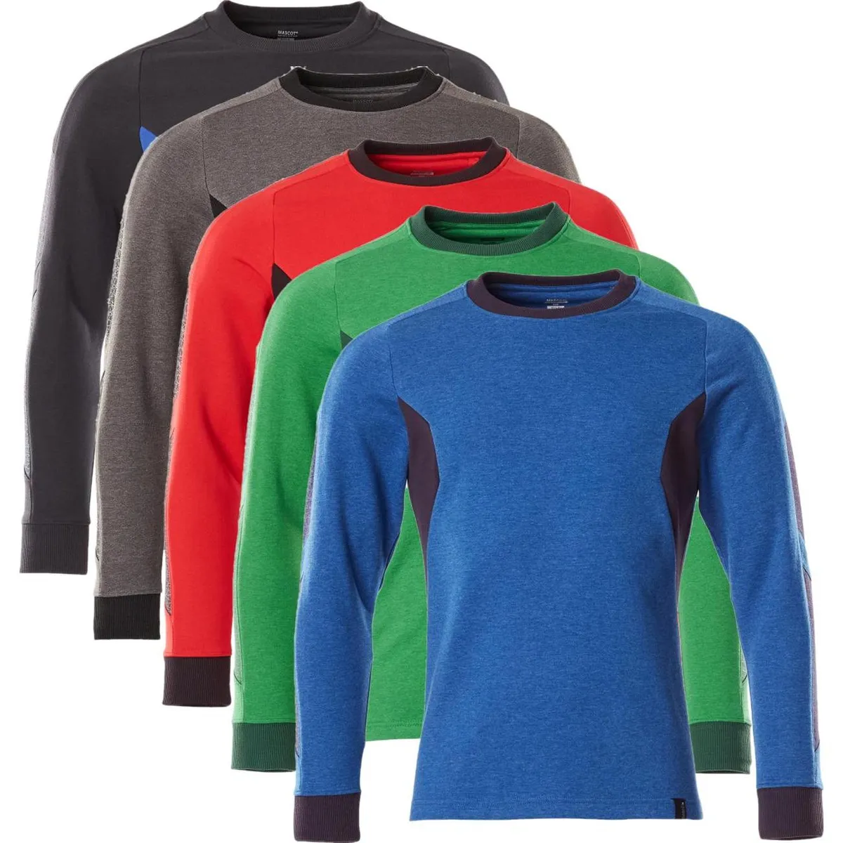 Mascot 18384-962 Accelerate Sweatshirt signalrød/sort 2XL