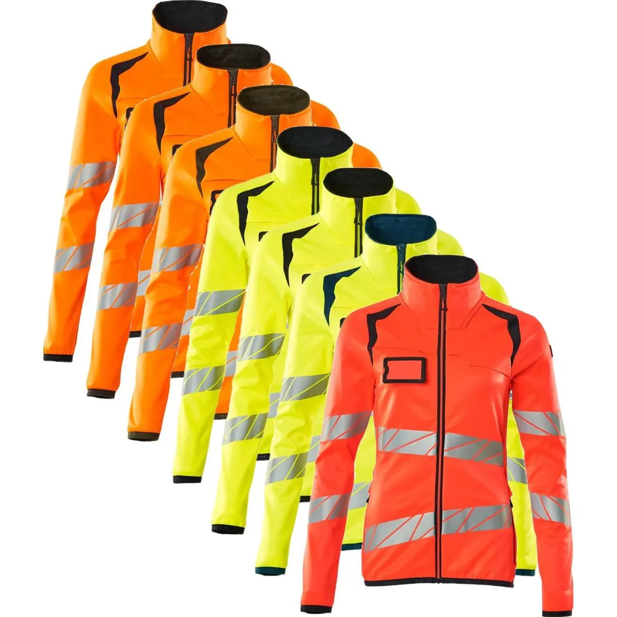 Mascot 19153-315 Accelerate safe Fleecetrøje med lynlås hi-vis gul/sort 4XL