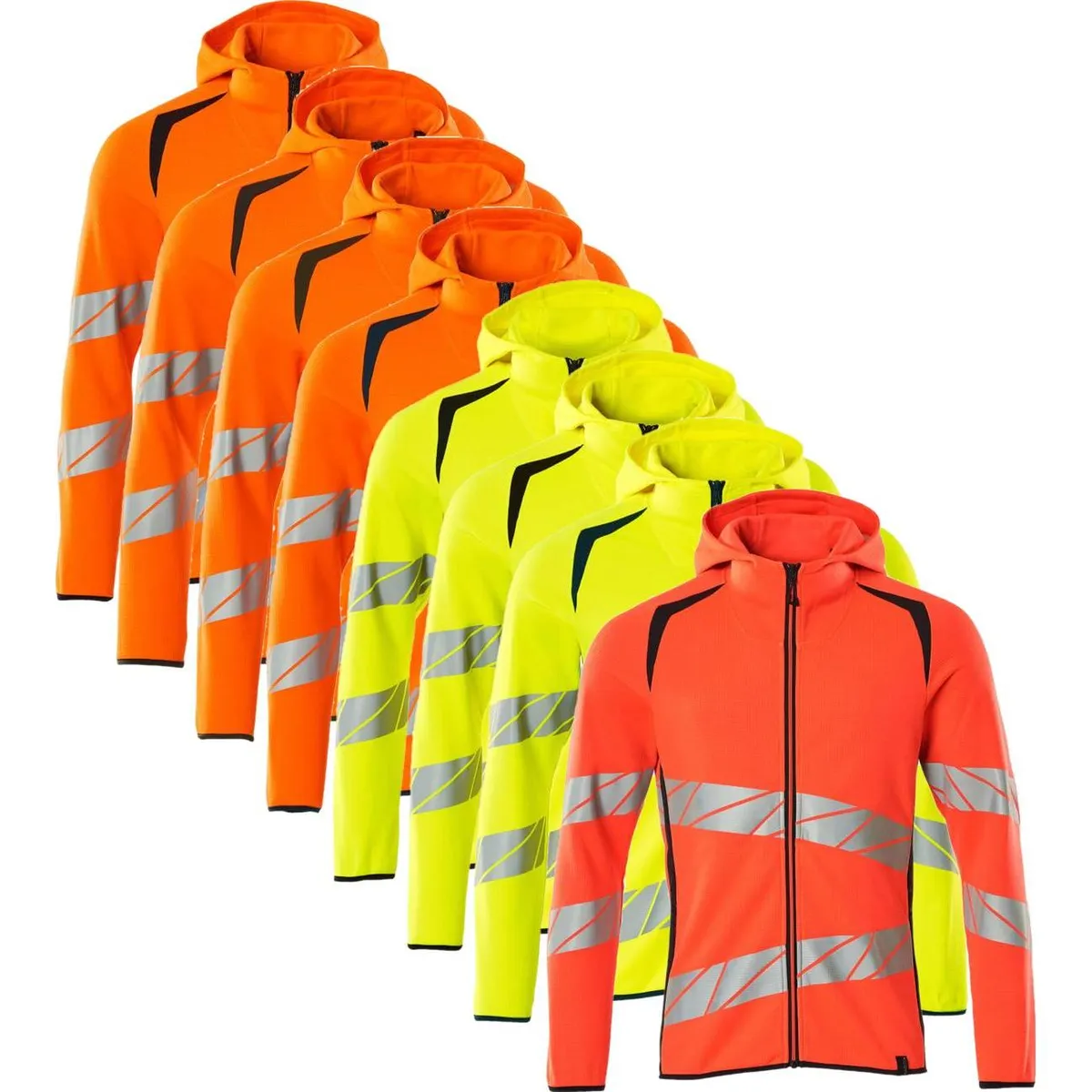 Mascot 19284-781 Accelerate safe Hættetrøje med lynlås hi-vis gul/sort 2XL