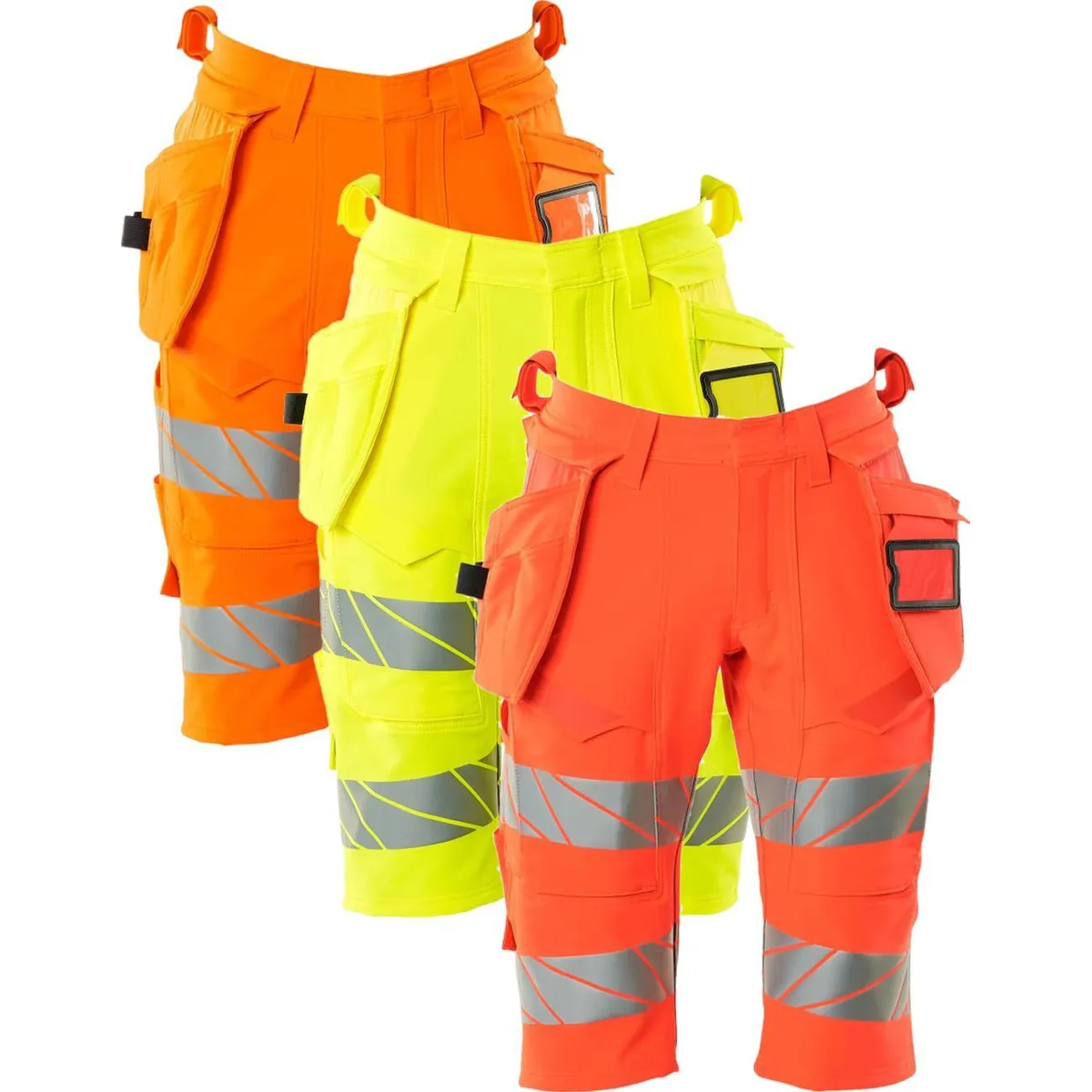 Mascot 19349-711 Accelerate safe Shorts, lange med hængelommer hi-vis gul C60