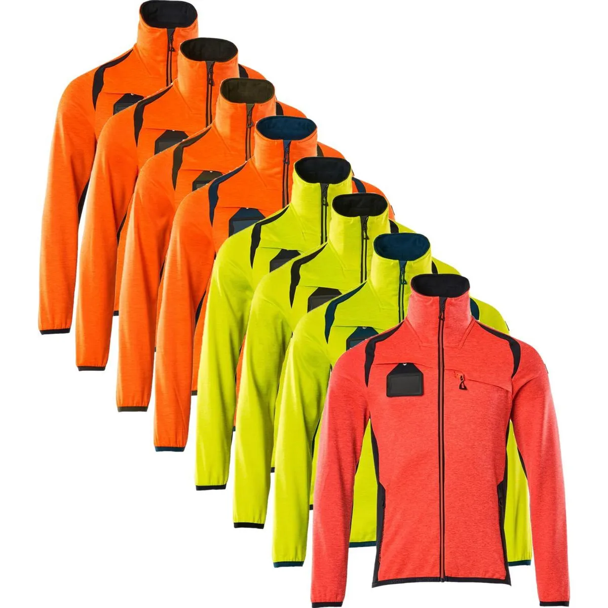 Mascot 19403-316 Accelerate safe Fleecetrøje med lynlås hi-vis orange/mørk antracit S