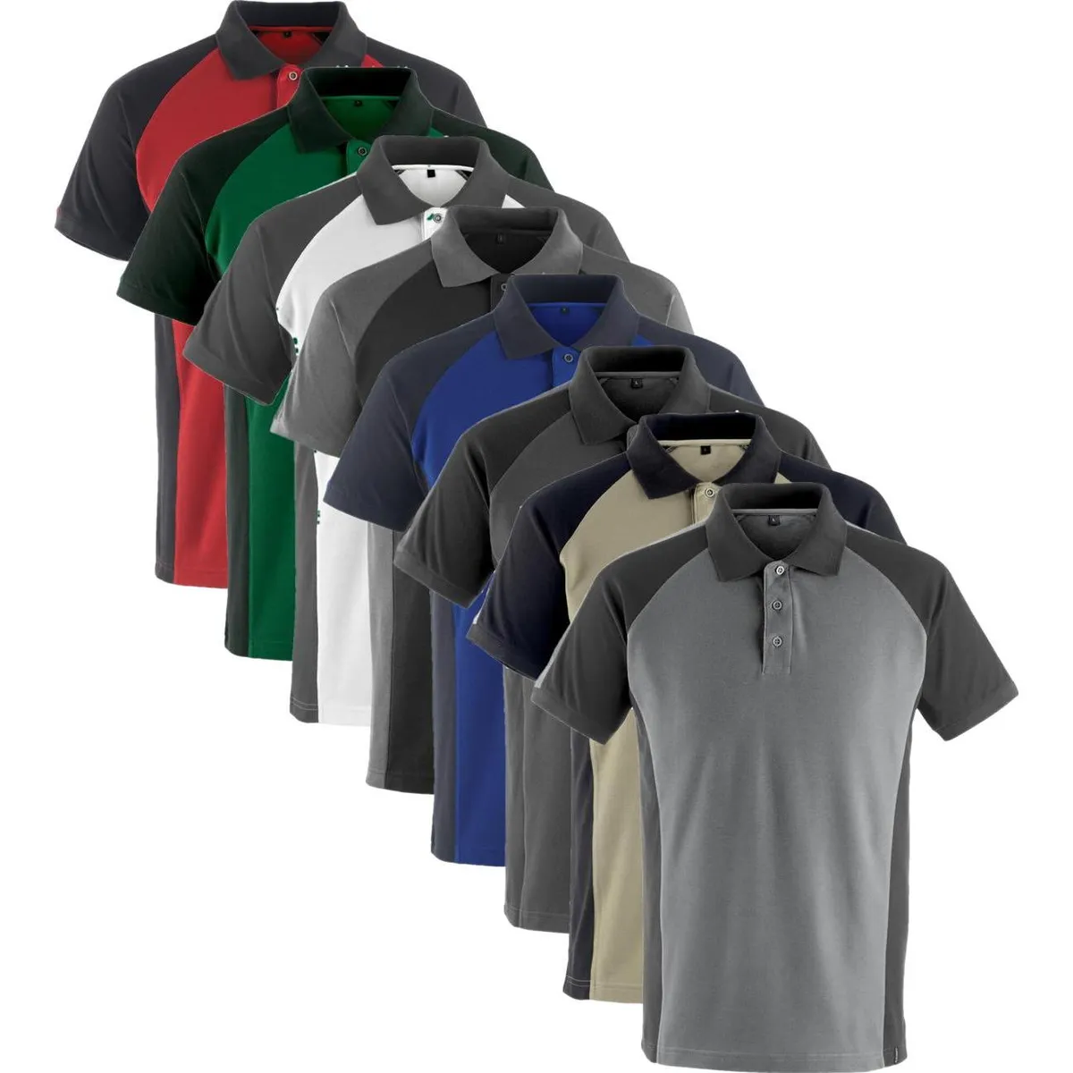 Mascot 50569-961 Unique Bottrop Poloshirt sort/mørk antracit 2XL