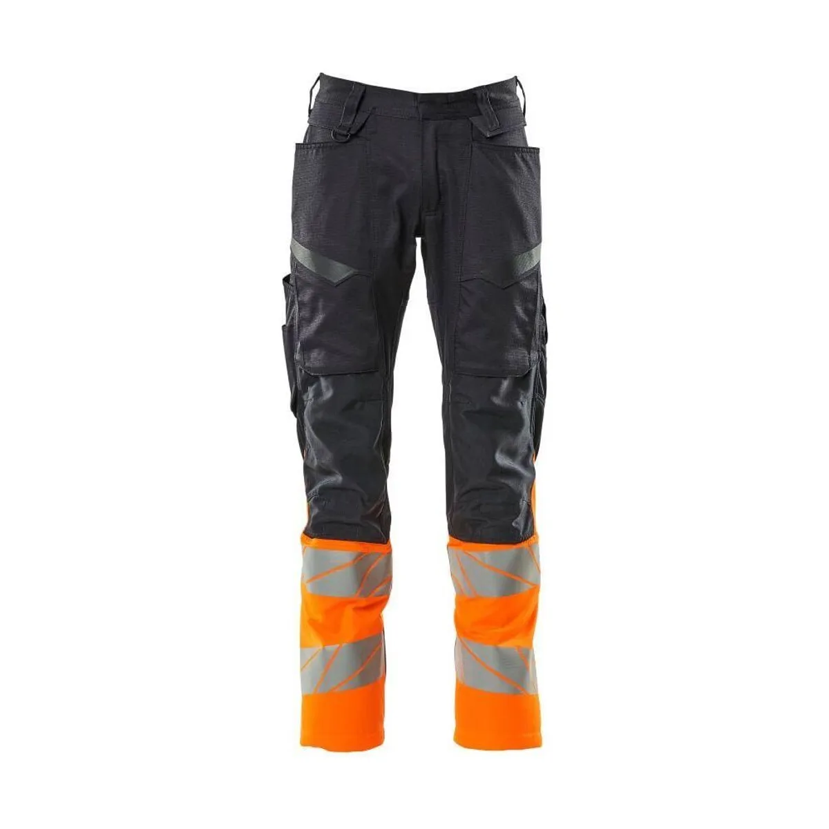 Mascot® Accelerate Safe Bukser med Knælommer, stretch-zoner - 19679-236 - mørk marine/Hi-Vis orange klasse 1