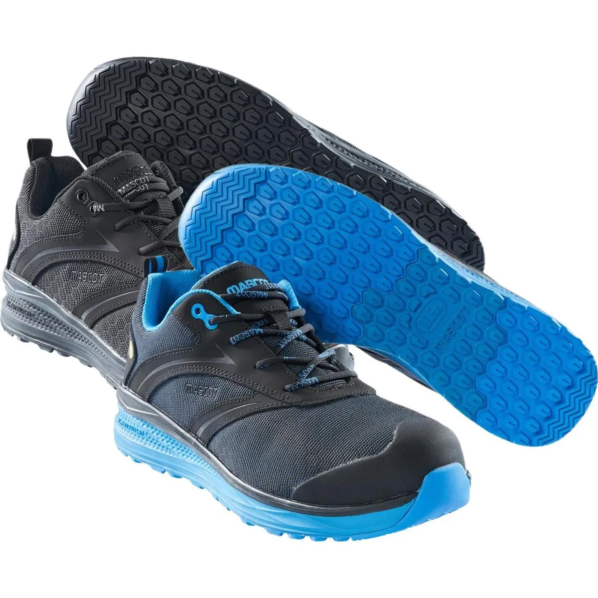 Mascot F0250-909 Footwear carbon Sikkerhedssko sort/kobolt 1042