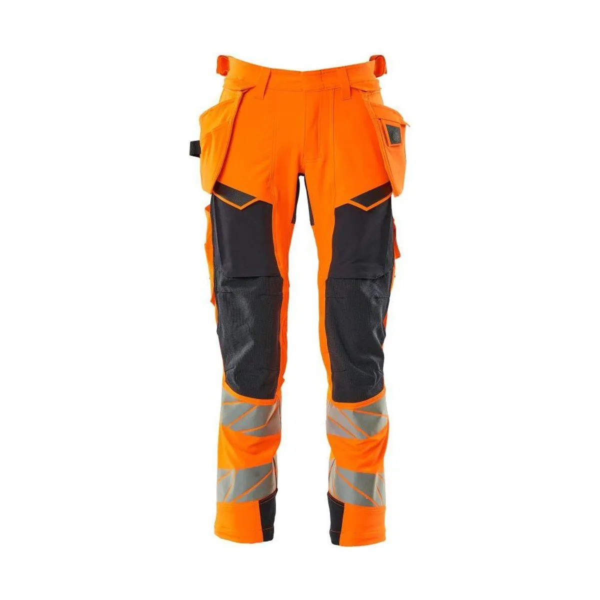 Mascot®Accelerate Safe håndværkerbukser hængelommer 19031-711-14010 Hi-Vis orange/mørk marine