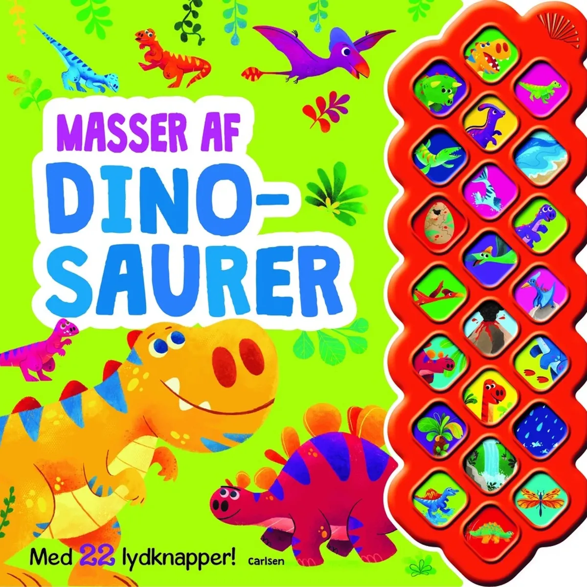 Masser af dinosaurer - med 22 lydknapper