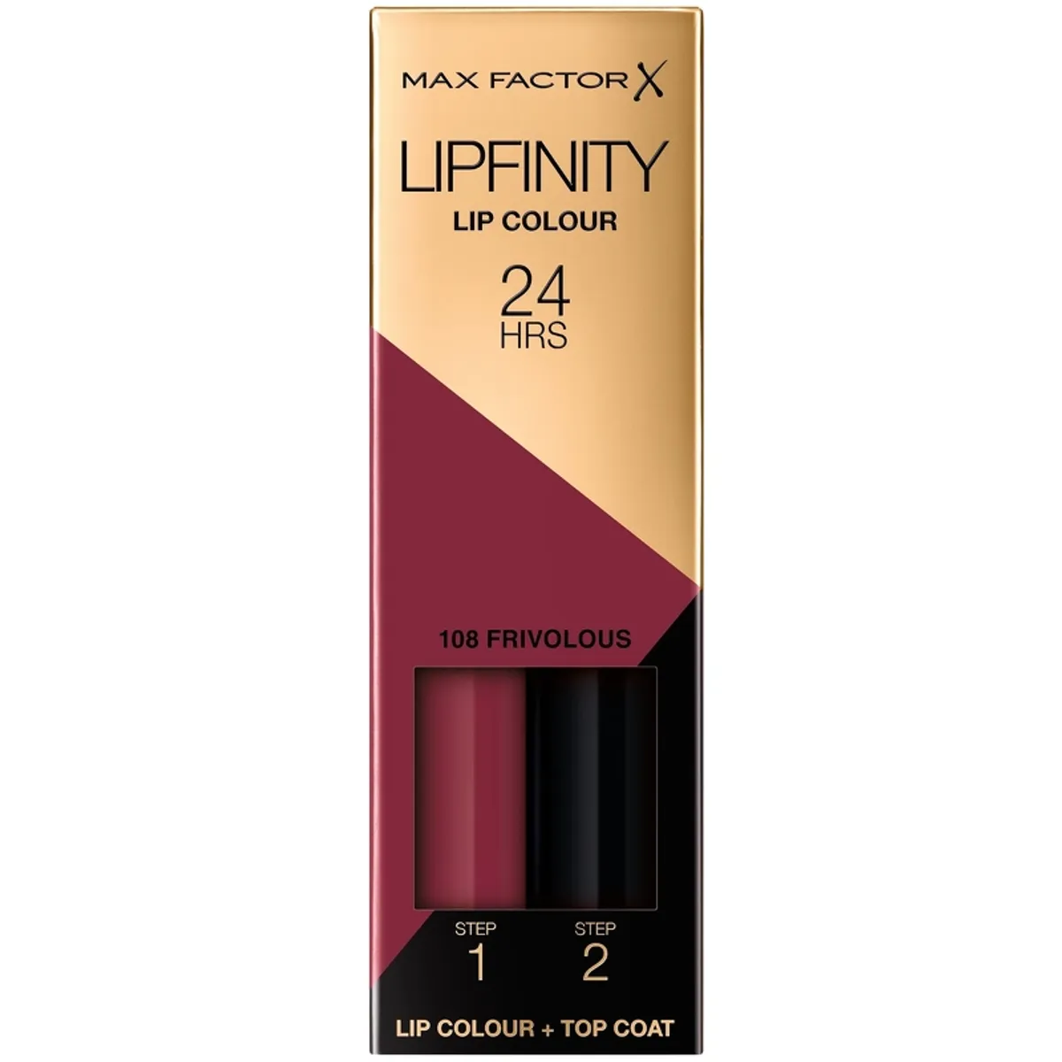 Max Factor Lipfinity 2-step Long Lasting Lipstick 2.3 ml + 1.9 g - 108 Frivolous