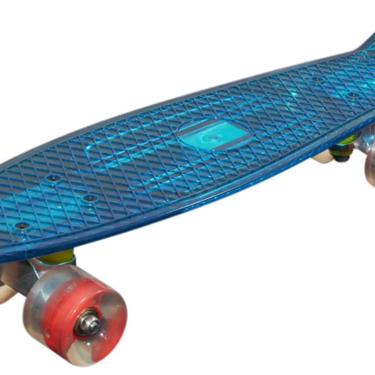 MCU-Sport Blå Transparent LED Skateboard m/LED LYS + ABEC7