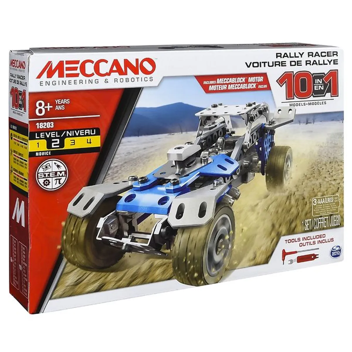 Meccano Byggesæt - 10 i 1 - Rally Racer