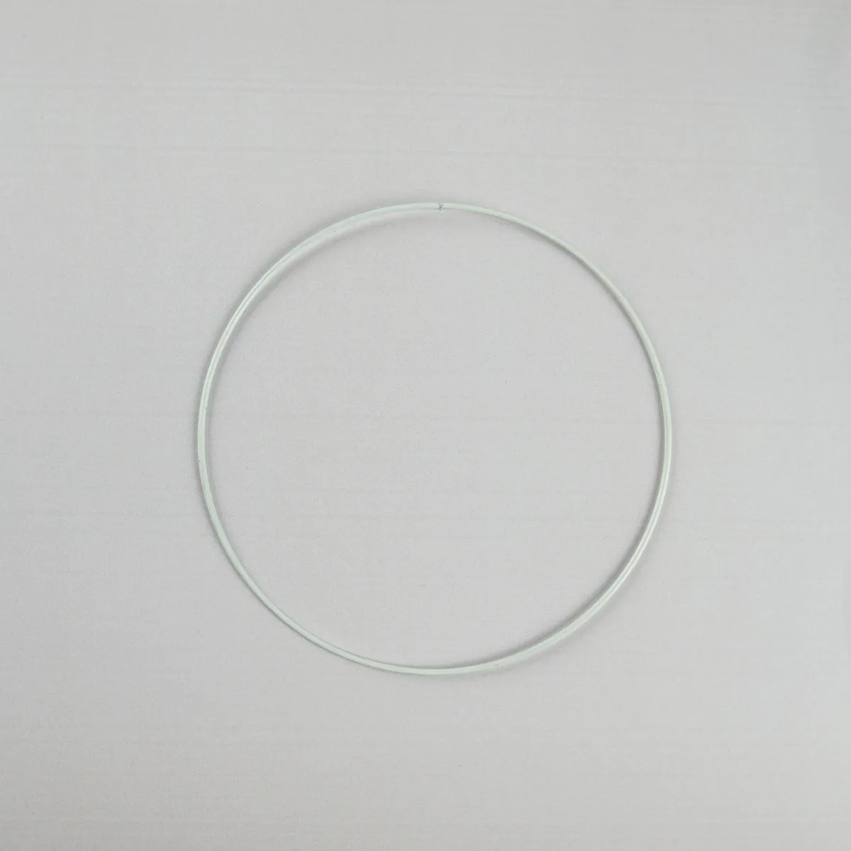 Metalring - hvid - 15 cm