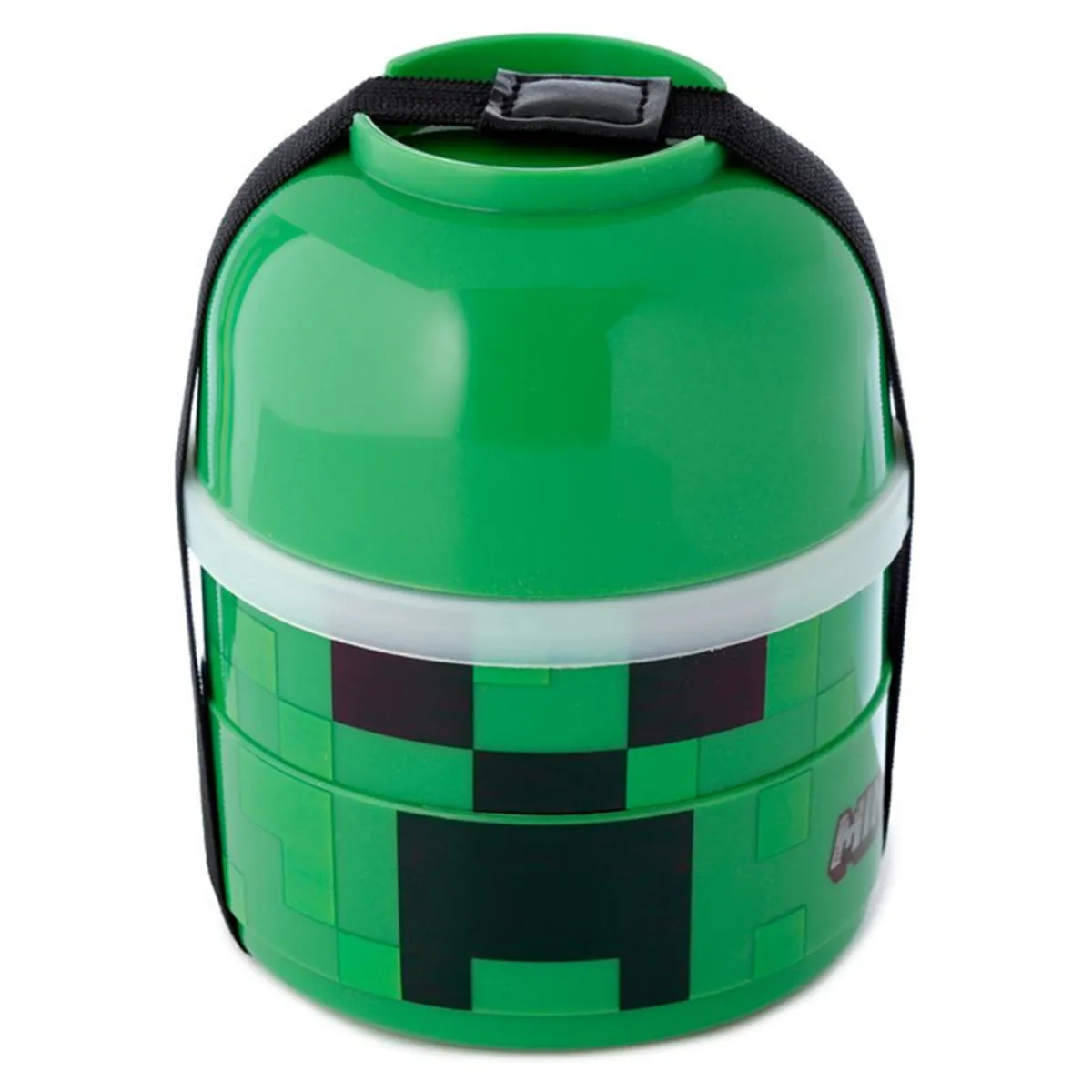 Minecraft madkasse Round Bento Lunch Box - Creeper