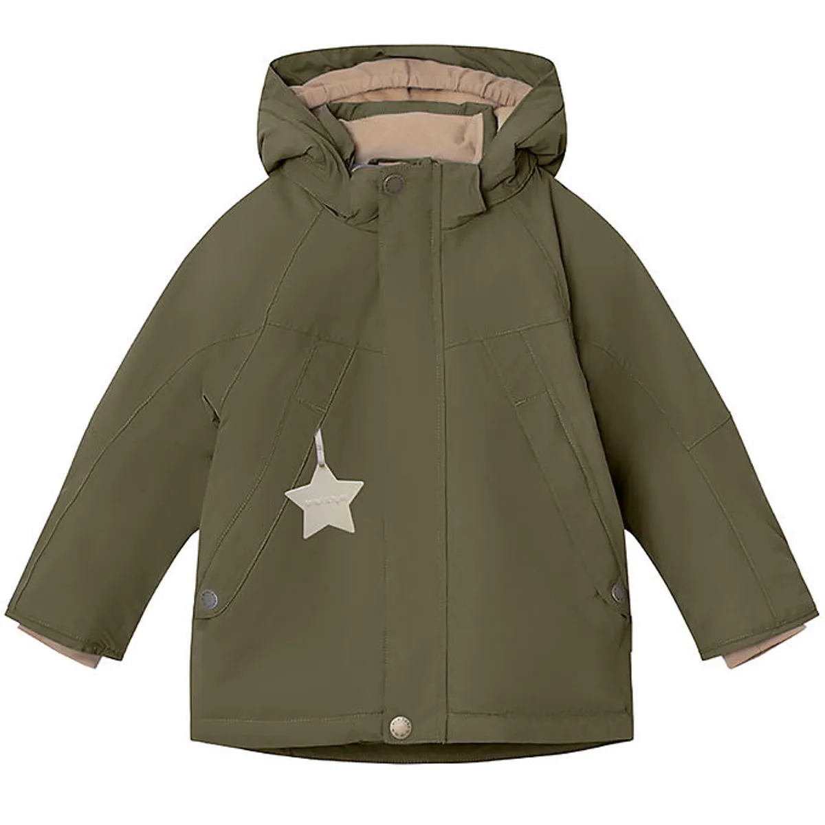 Mini A Ture Vinterjakke - Valonso Fleece - Olive Night