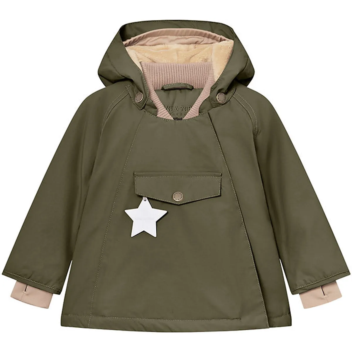 Mini A Ture Vinterjakke - Wang Fleece - Olive Night