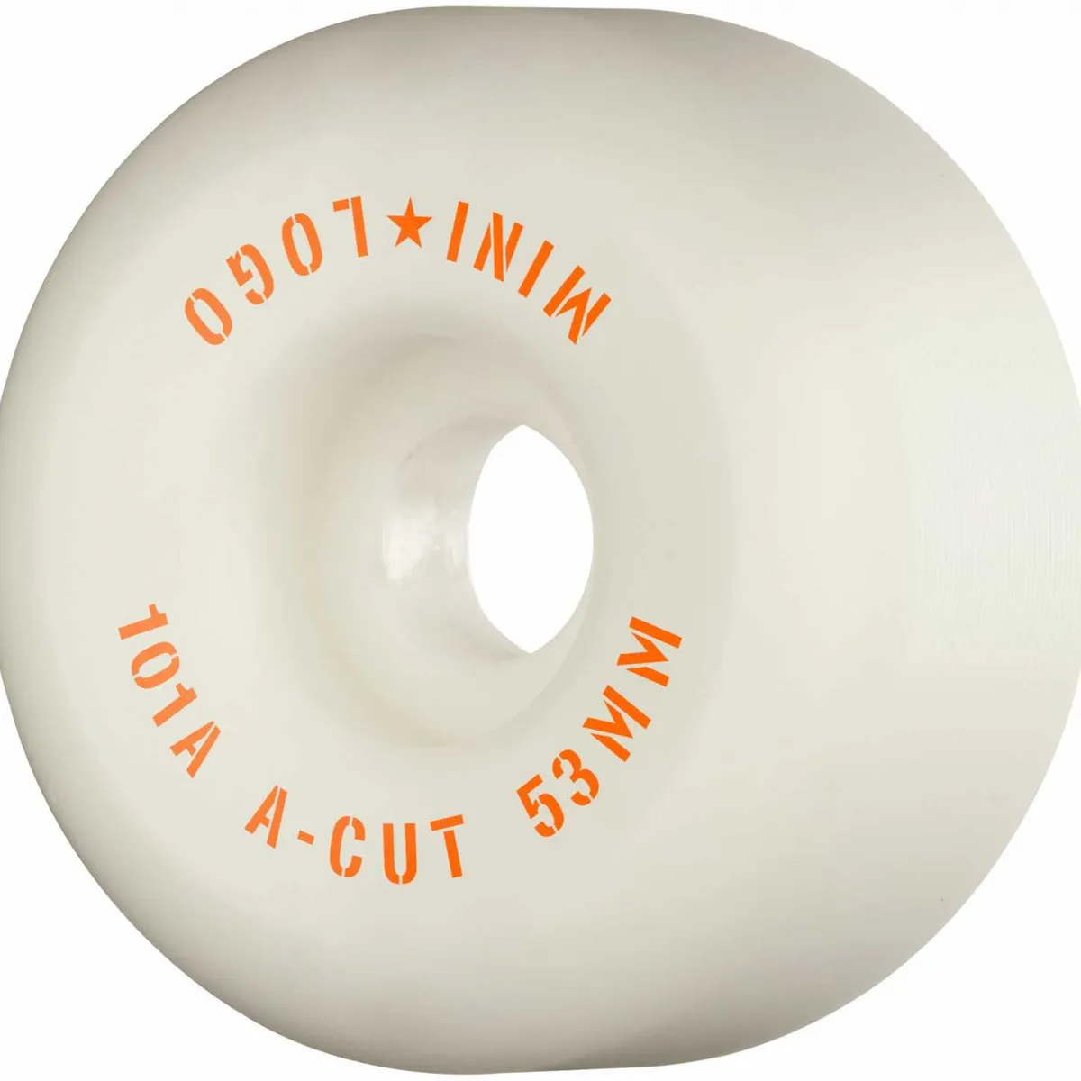 Mini Logo Skateboard Hjul A-cut 53mm 101A White 4-pak