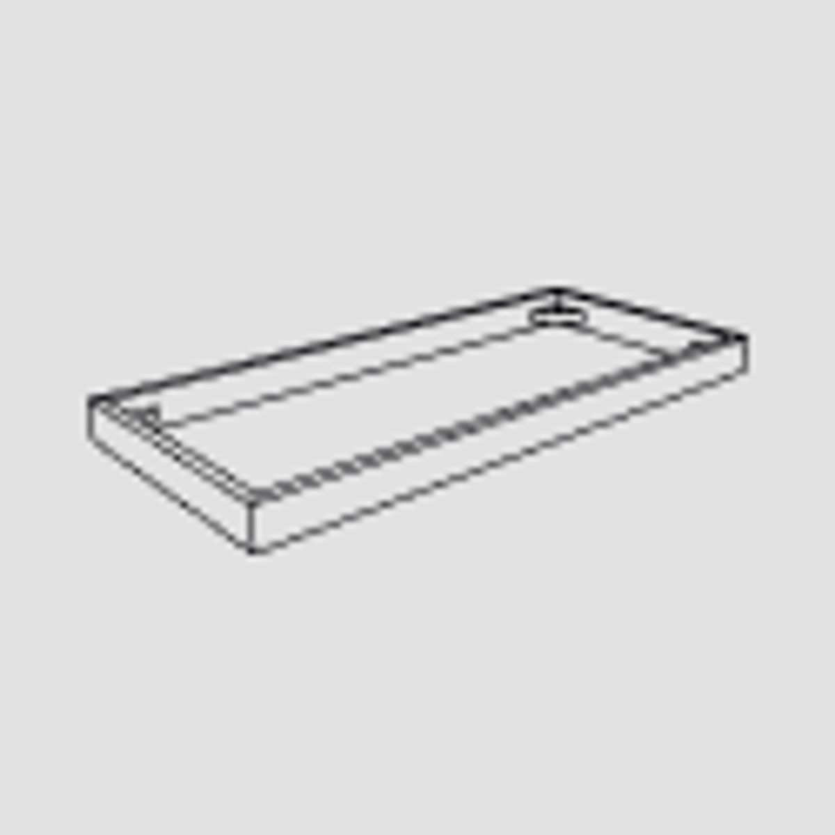 Module 2, Low base, Smoked, Depth 36 cm