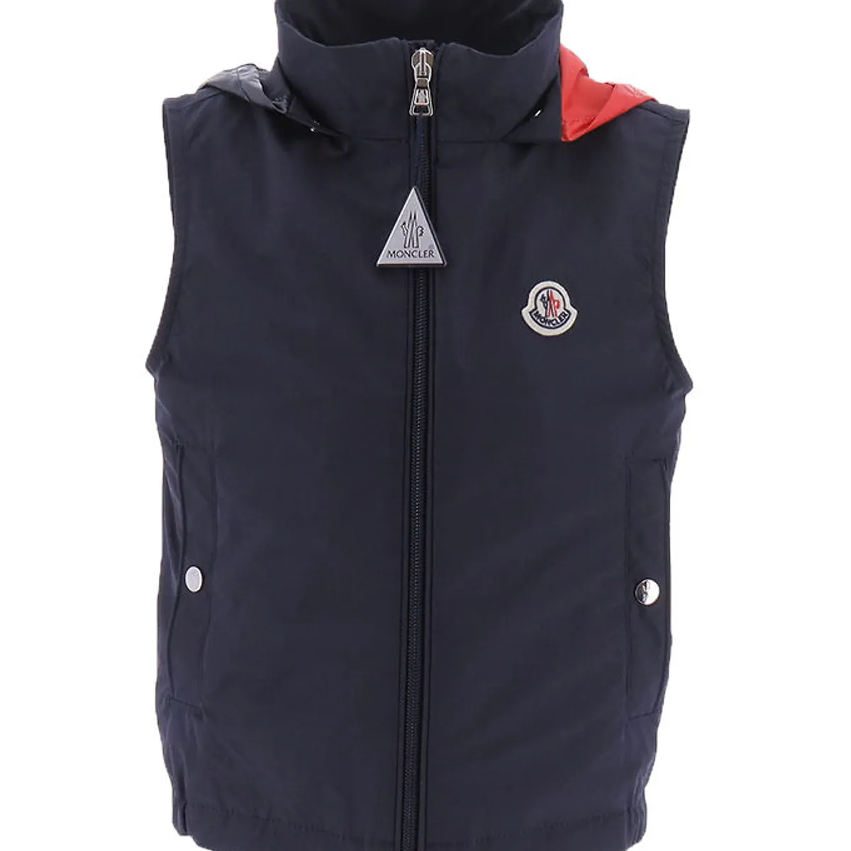 Moncler Vest - Zene - Mørkeblå m. Rød/Hvid