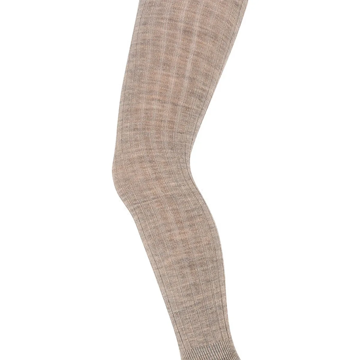 MP Leggings - Uld - rib - Light Brown Melange