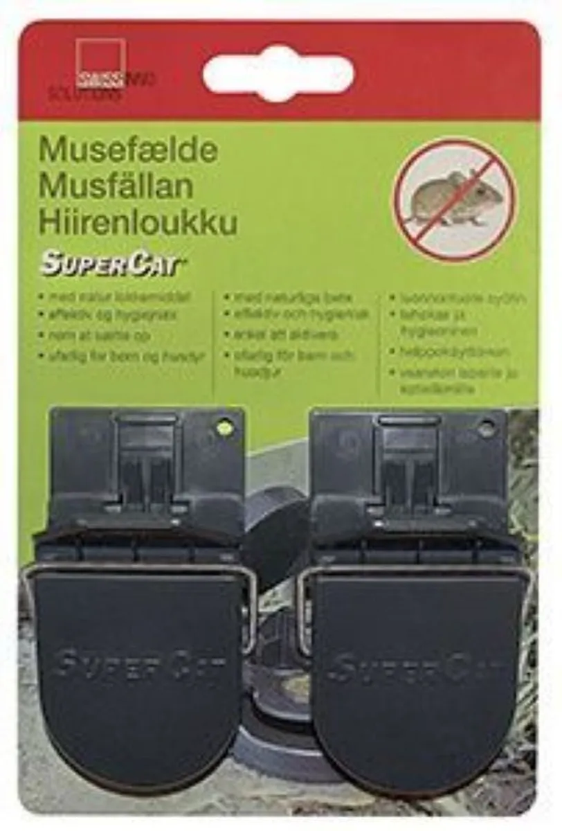 Musefælde Supercat pk 2 stk