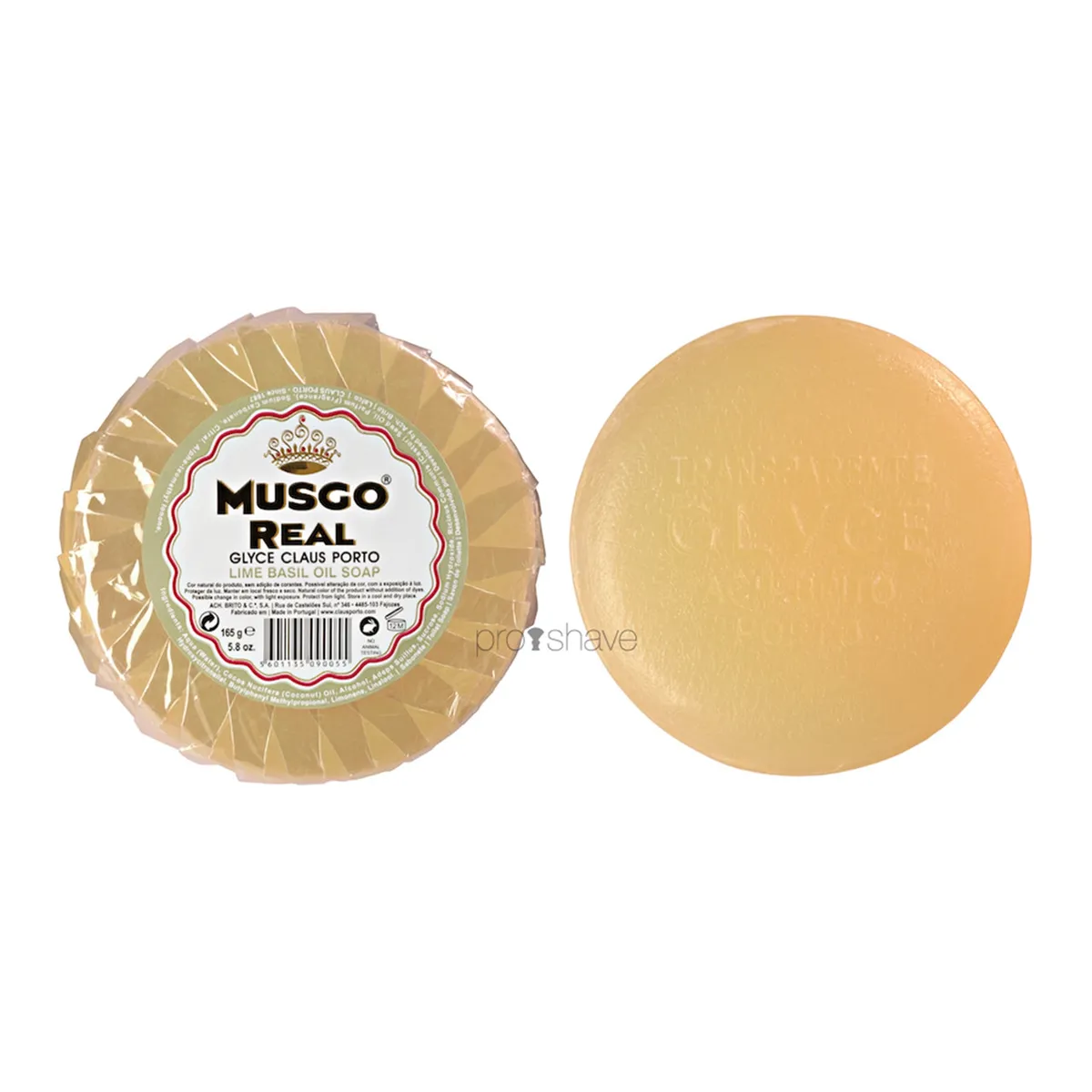 Musgo Real Glycerinsæbe til ansigtet, Lime Basil, 165 gr.