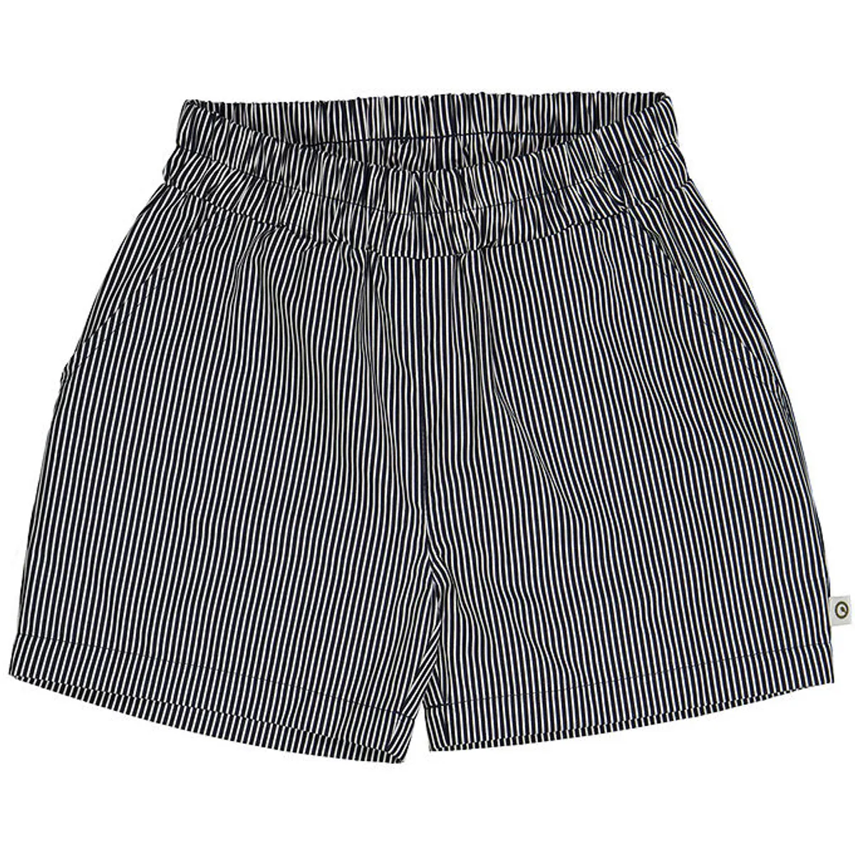 Müsli Shorts - Poplin Stripe Pocket - Balsam Cream/Night Blue