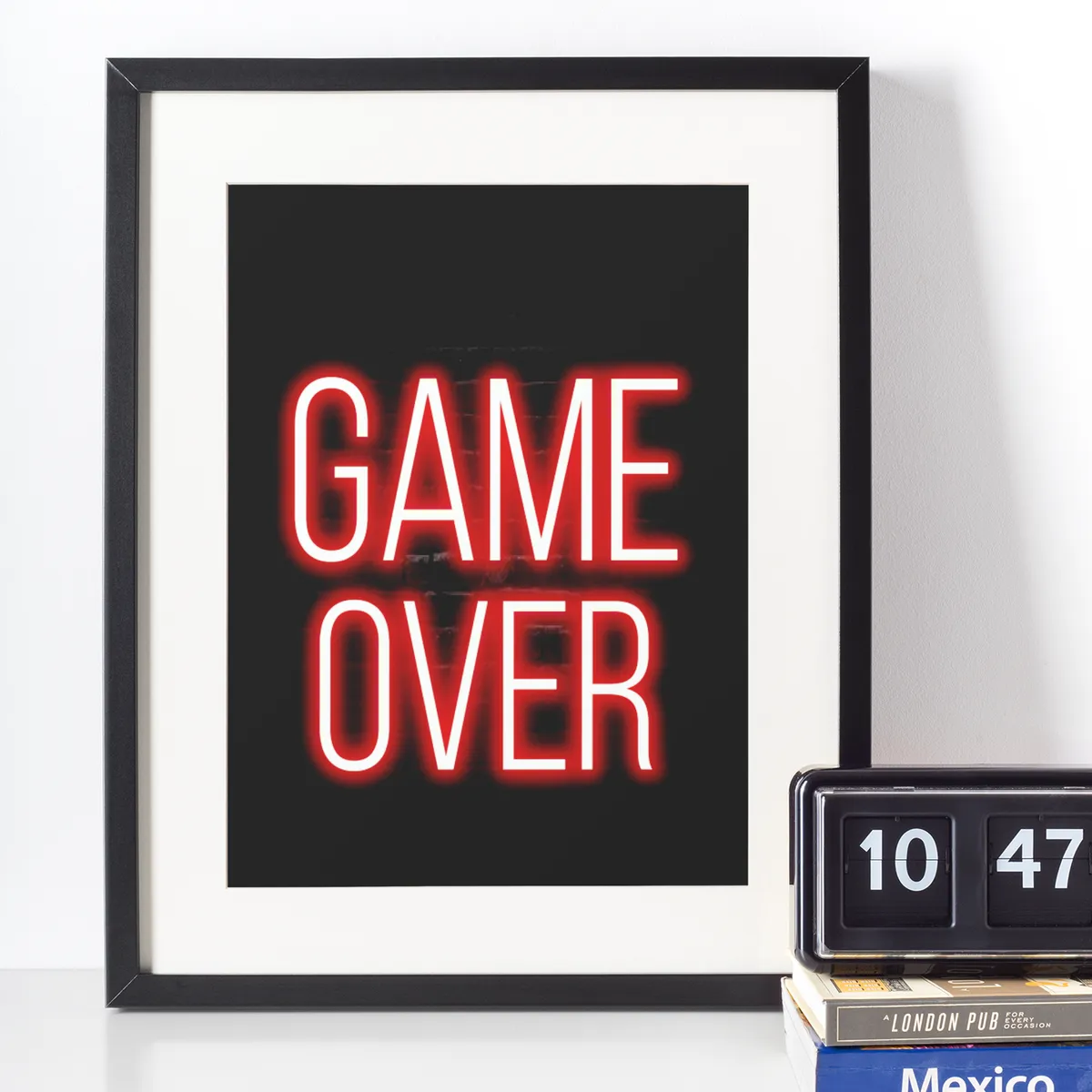 Neon Plakat - Game Over