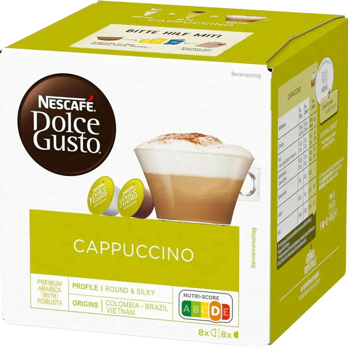 Nescafé - Cappuccino (16 stk) - Kapsler til Dolce Gusto