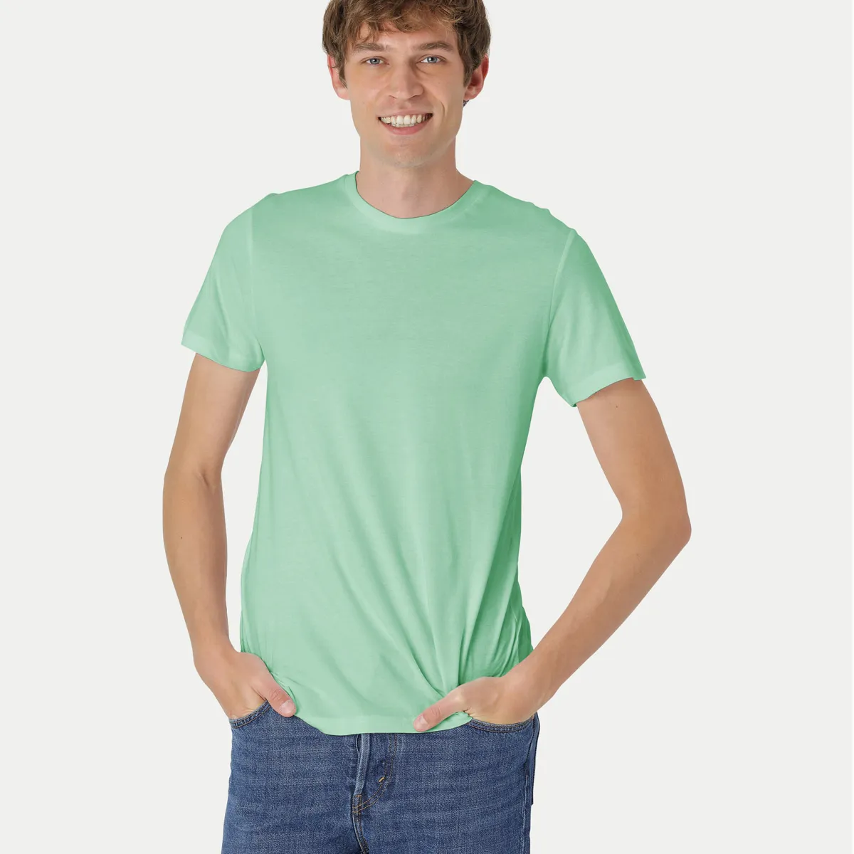 Neutral Fitted T-Shirt Mint