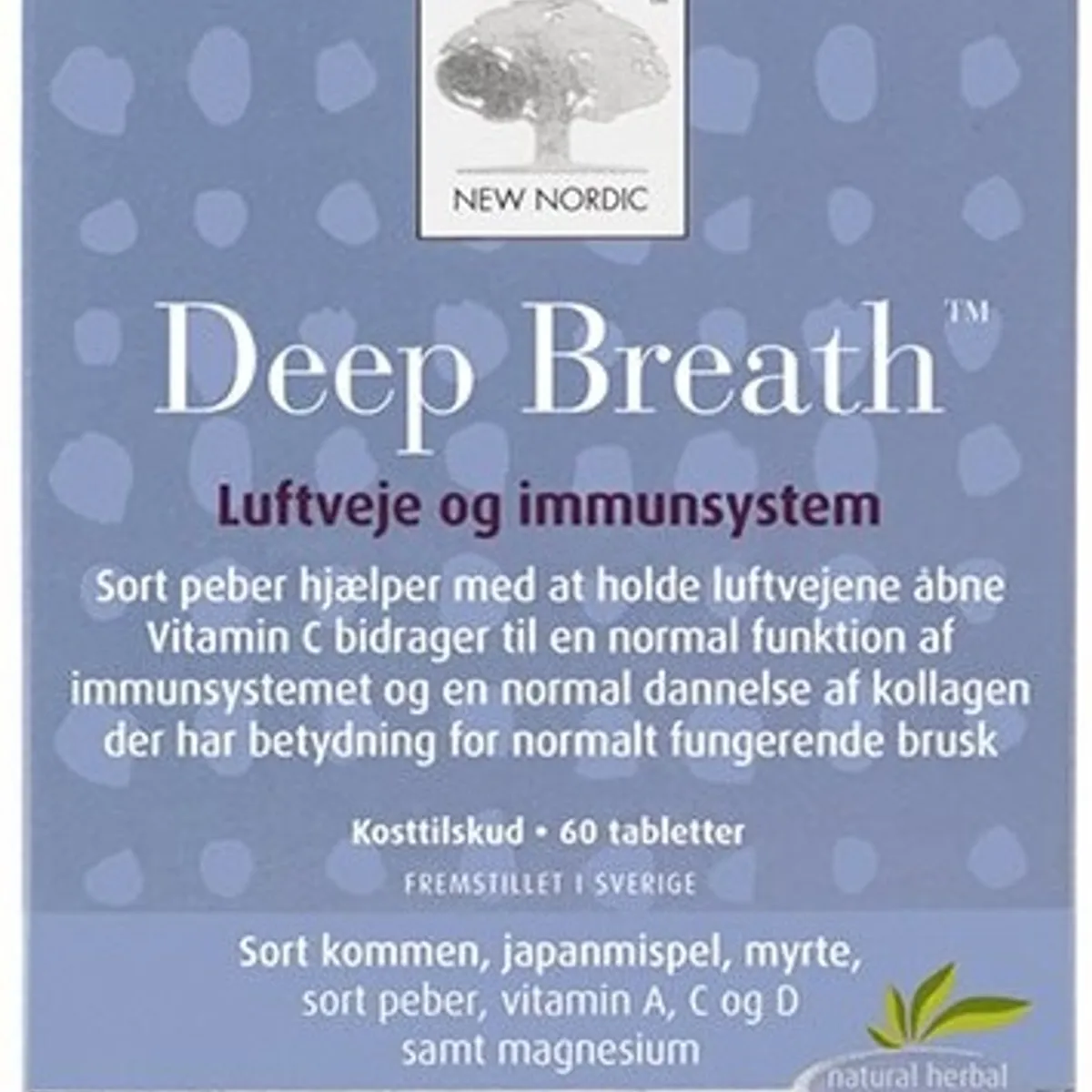 New Nordic Deep Breath, 60tab.