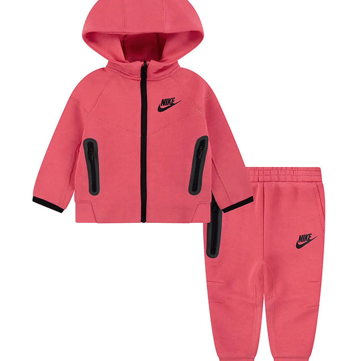 Nike Sweatsæt - Tech - Cardigan/Sweatpants - Aster Pink