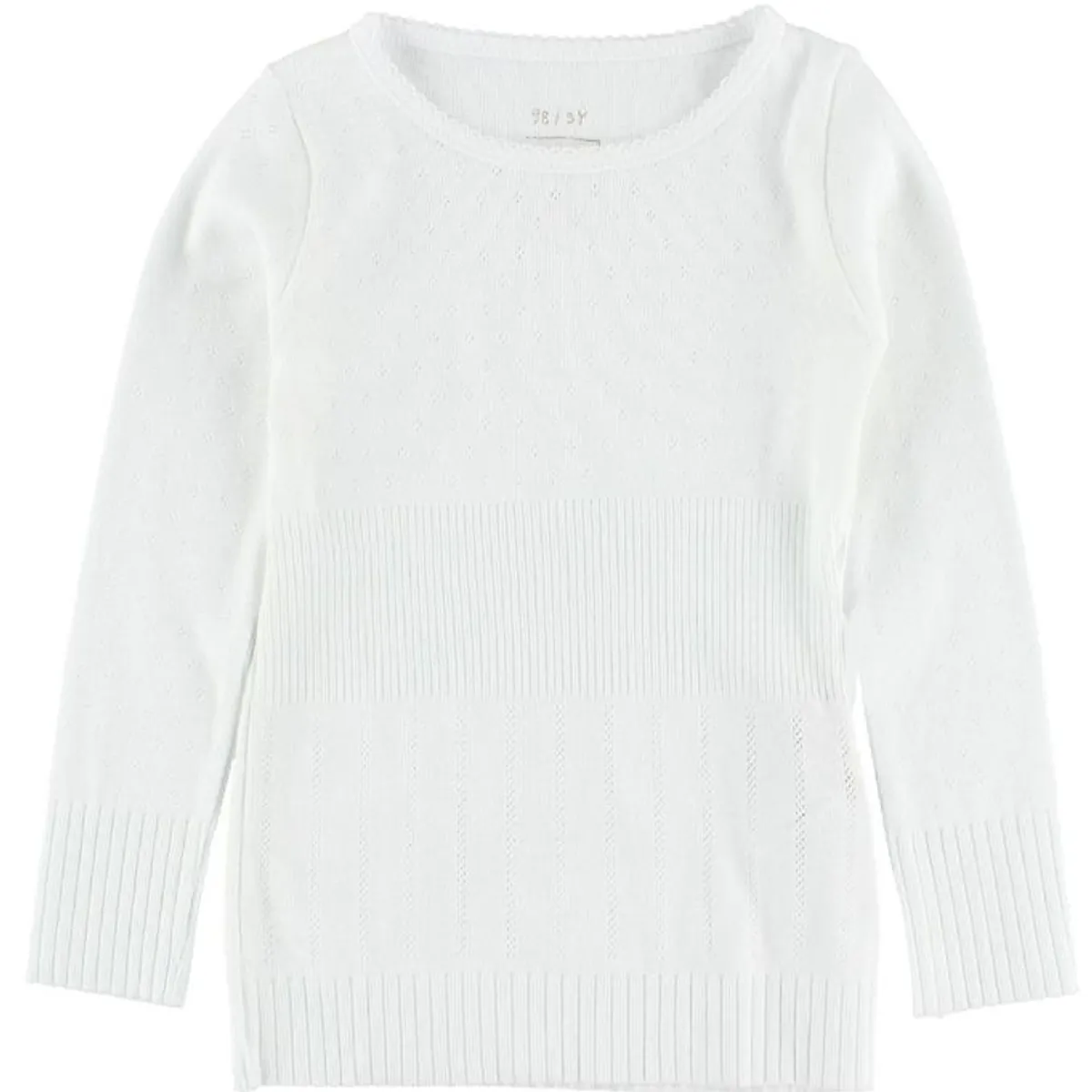 Noa Noa miniature Bluse - Hvid m. Hulmønster