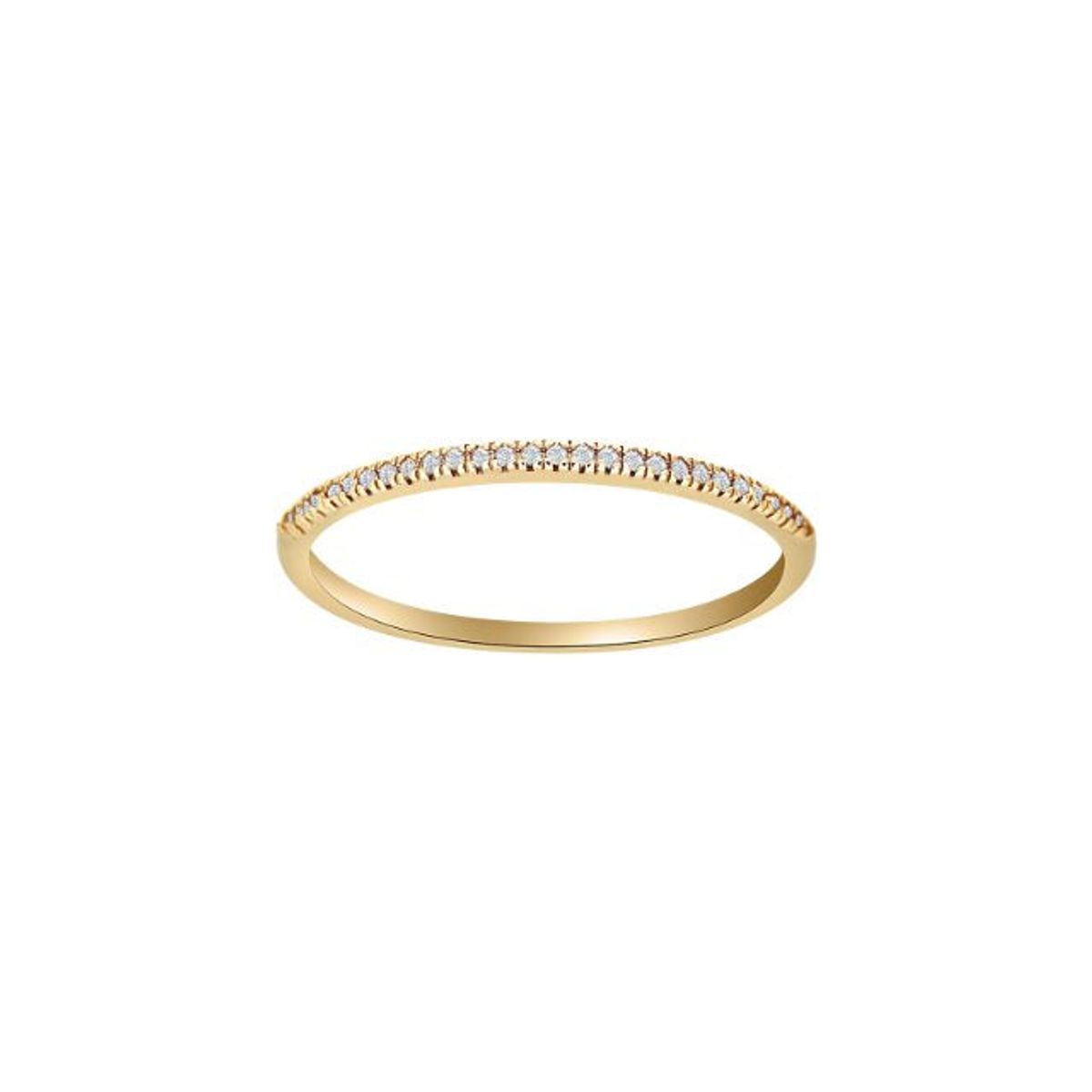 Nordahl - 14 karat guld alliancering med 0.05ct diamanter - 10101050500