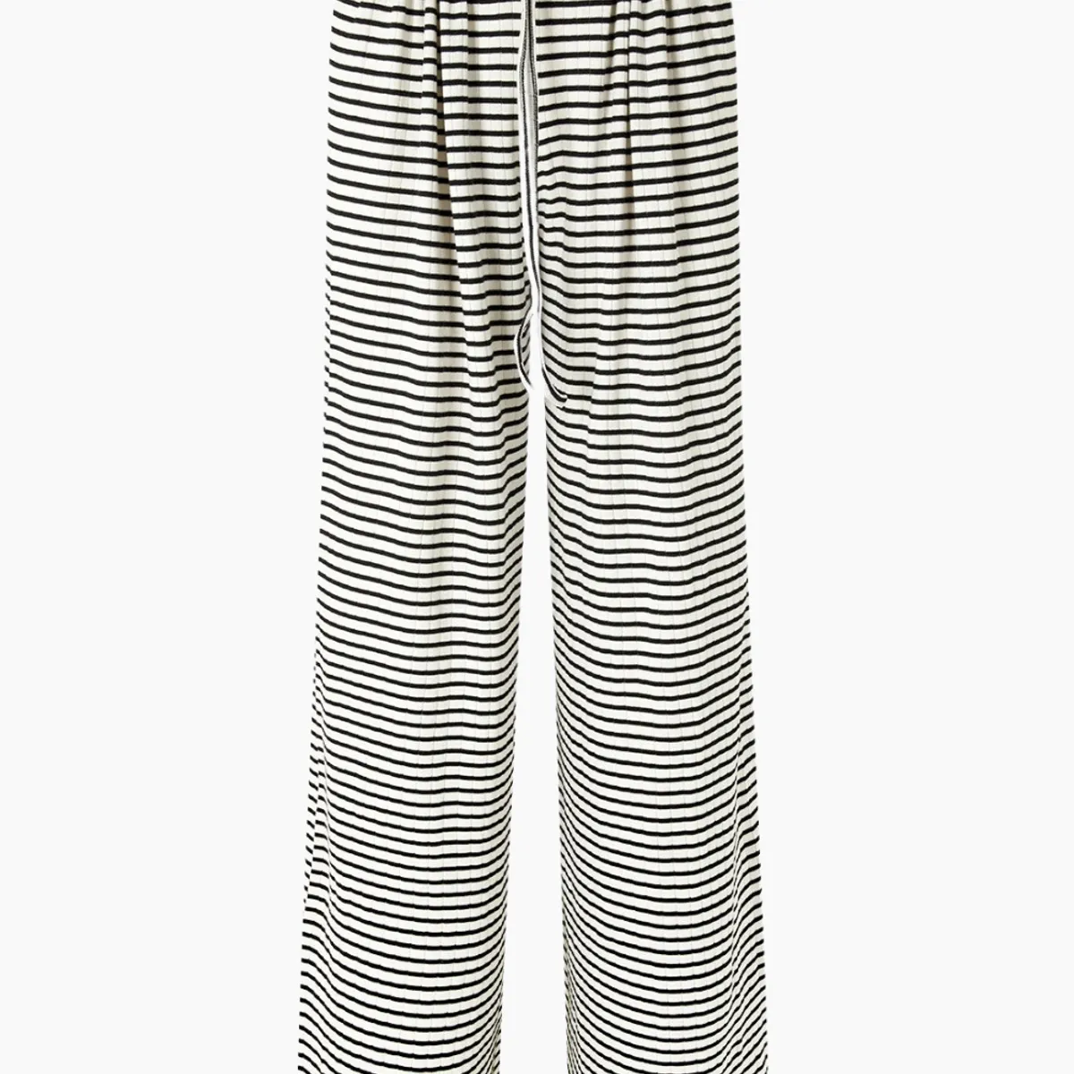 NPS Nova Pants Stripes - Ecru/Black - Nørgaard på Strøget - Stribet Size 1