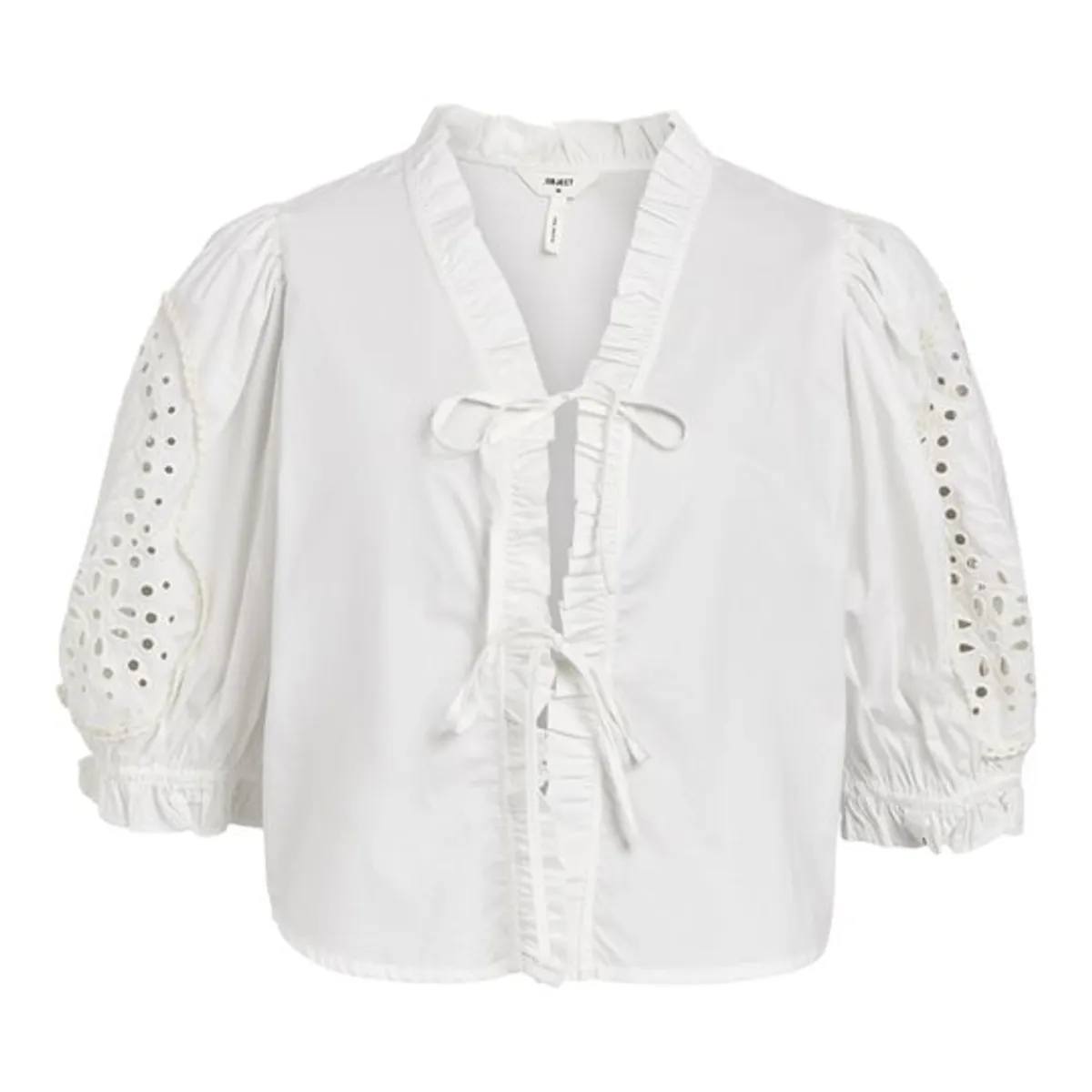 Object - Brodera S/S Top - White Sand