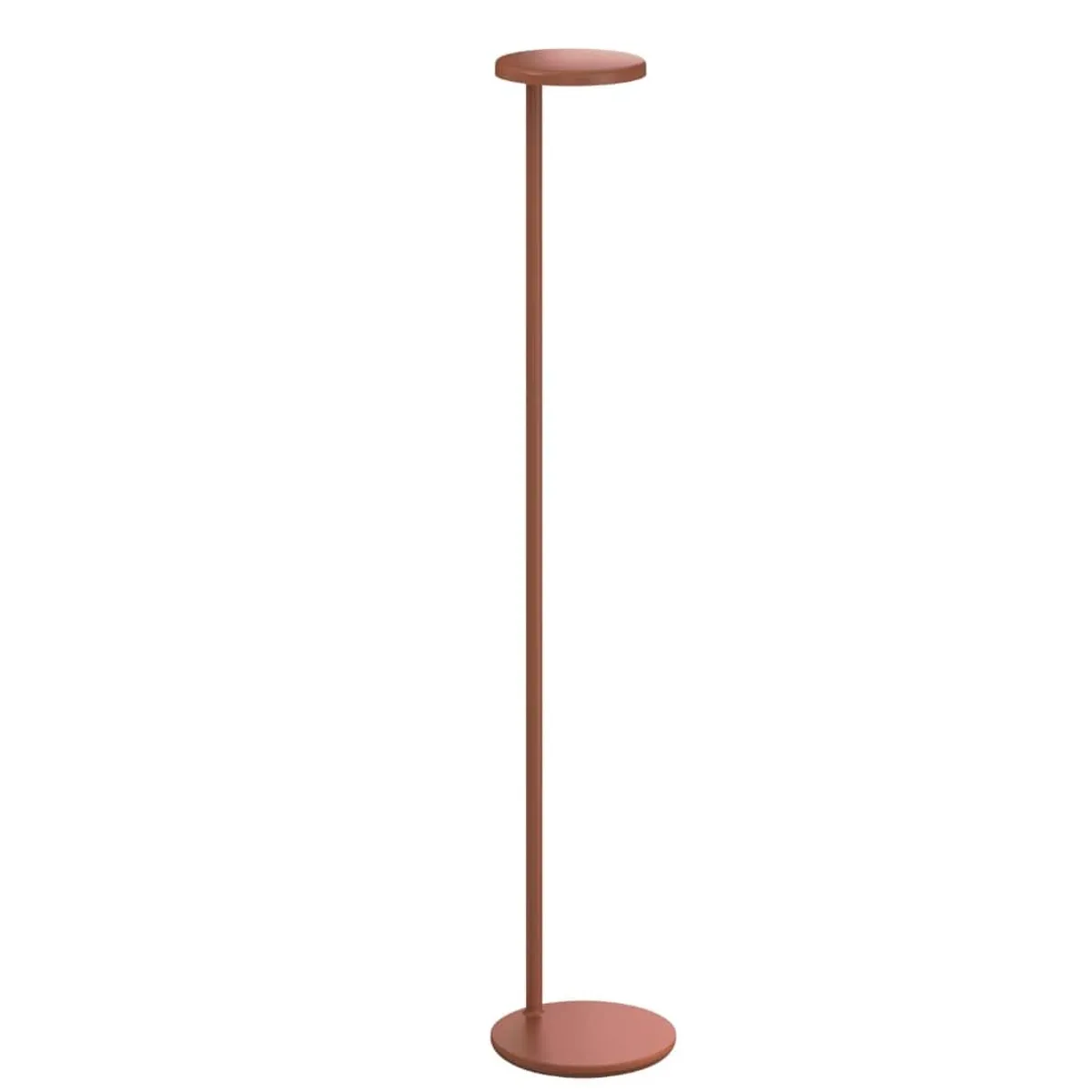 Oblique Gulvlampe m/USB-C Mat Rust - Flos