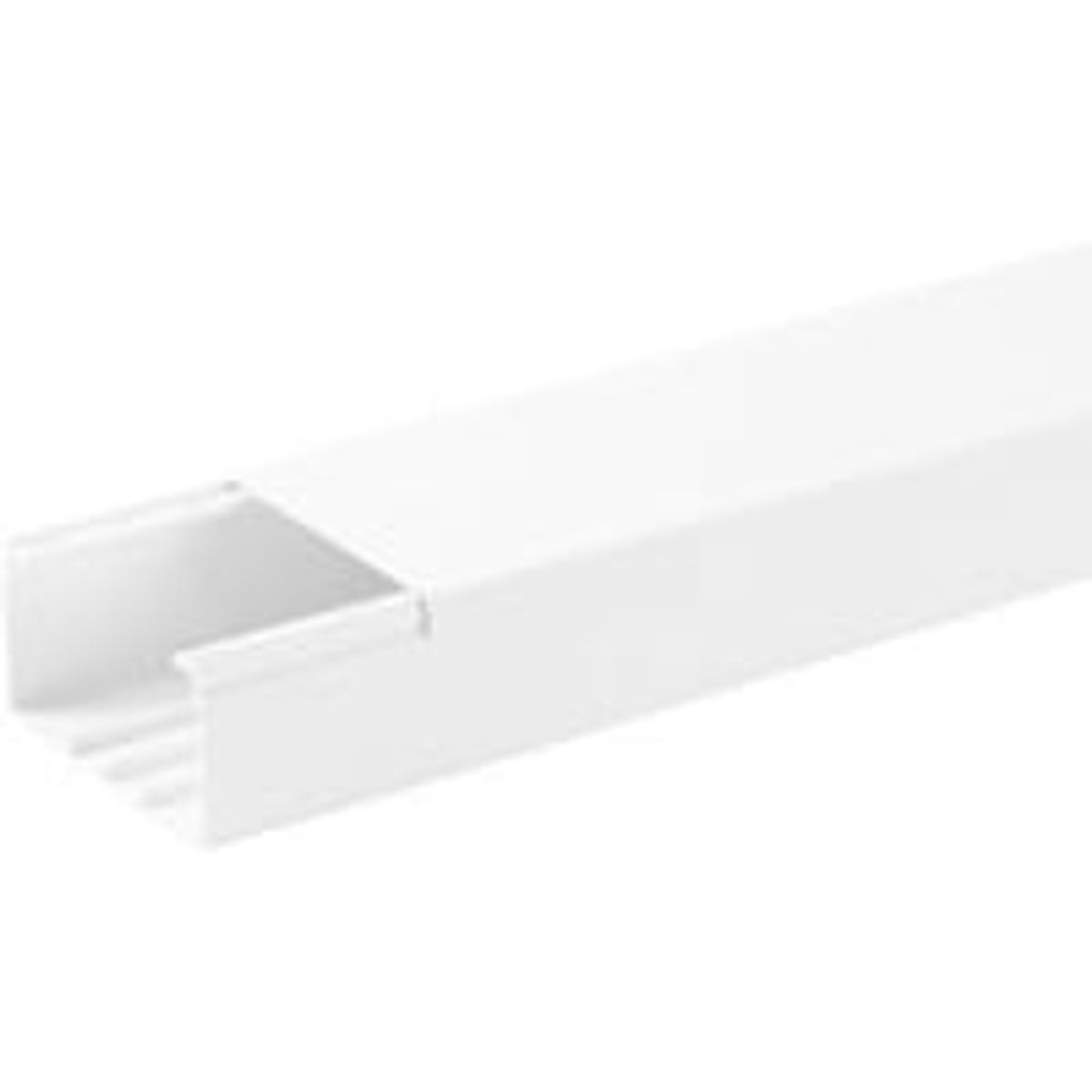 OBO Kabelkanal WDK - Kanalbund med lg, 40 x 60 mm (WDK40060), renhvid - 2 meter