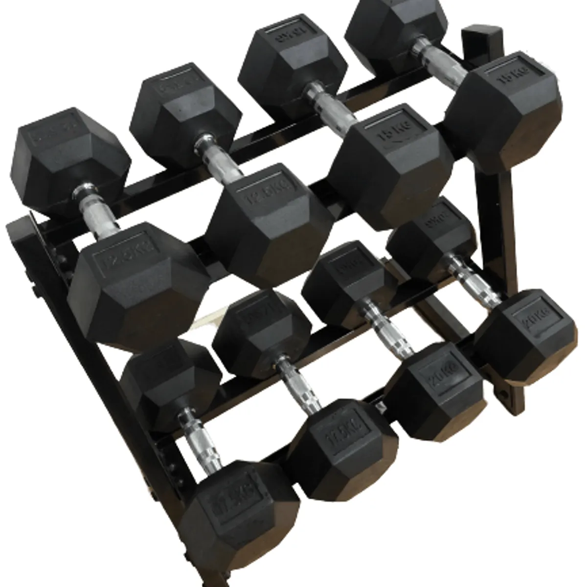 Odin 130kg Hex Set PAKKETILBUD (4 sæt håndvægte + rack)