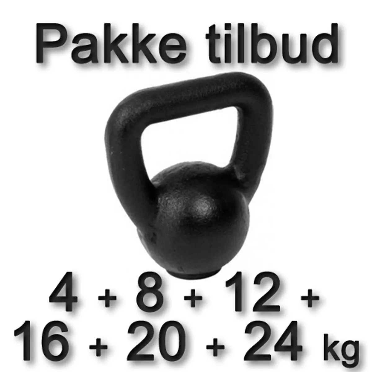 Odin Kettlebell Støbejern PAKKETILBUD STOR