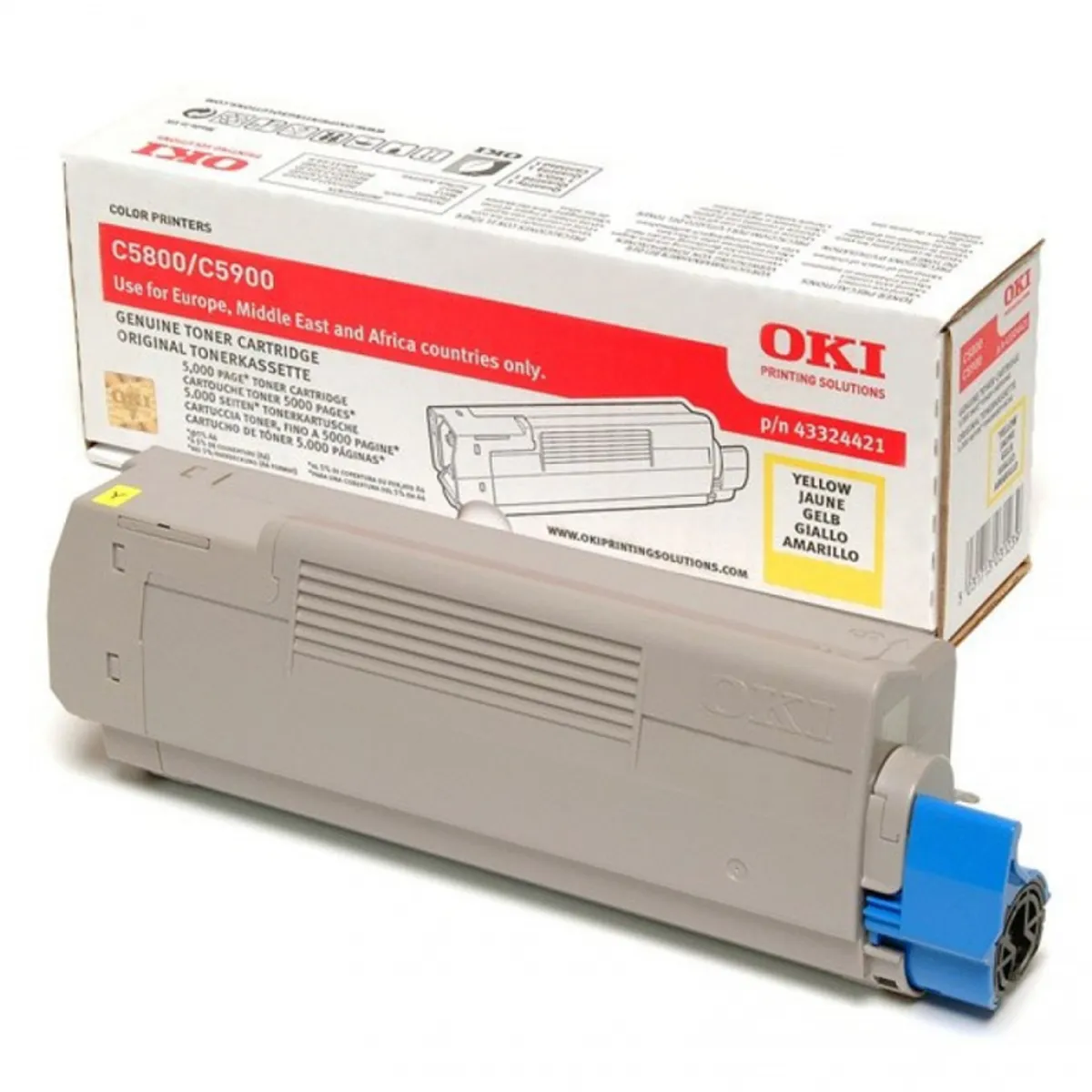 OKI Toner C5800/5900 Gul