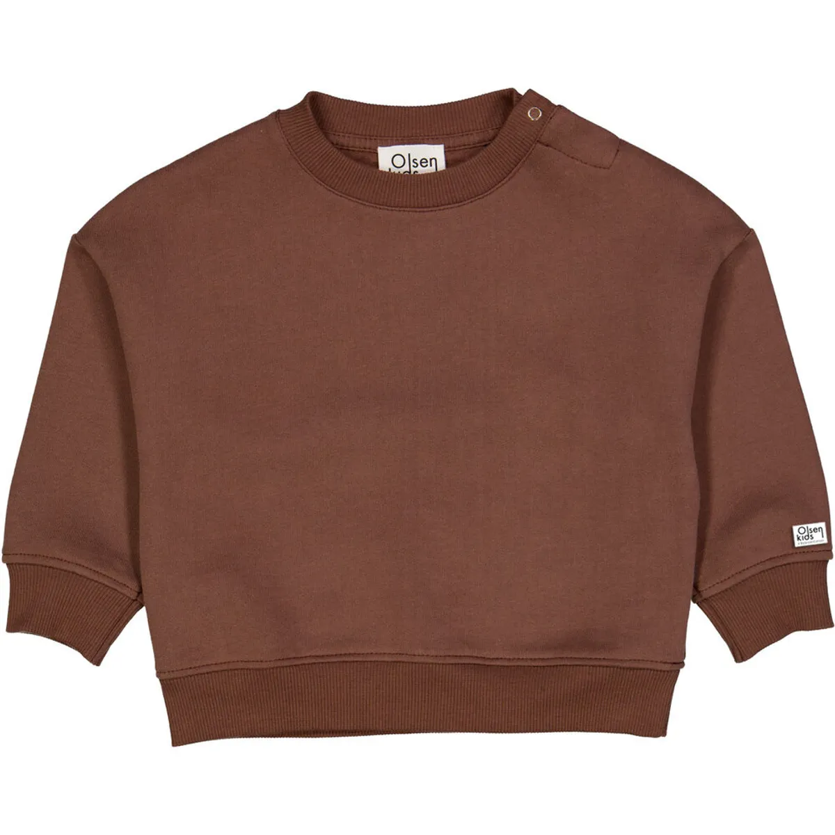 Olsen kids sweattrøje - Ceder brown - 80