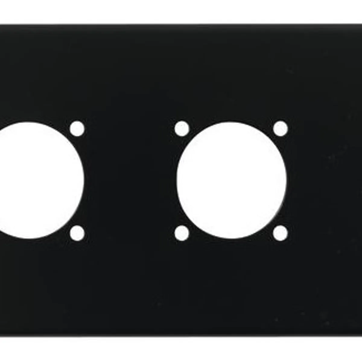 Omn Stikpanel med 10xD-Size + 4xNL8 huller - 19"/2Unit