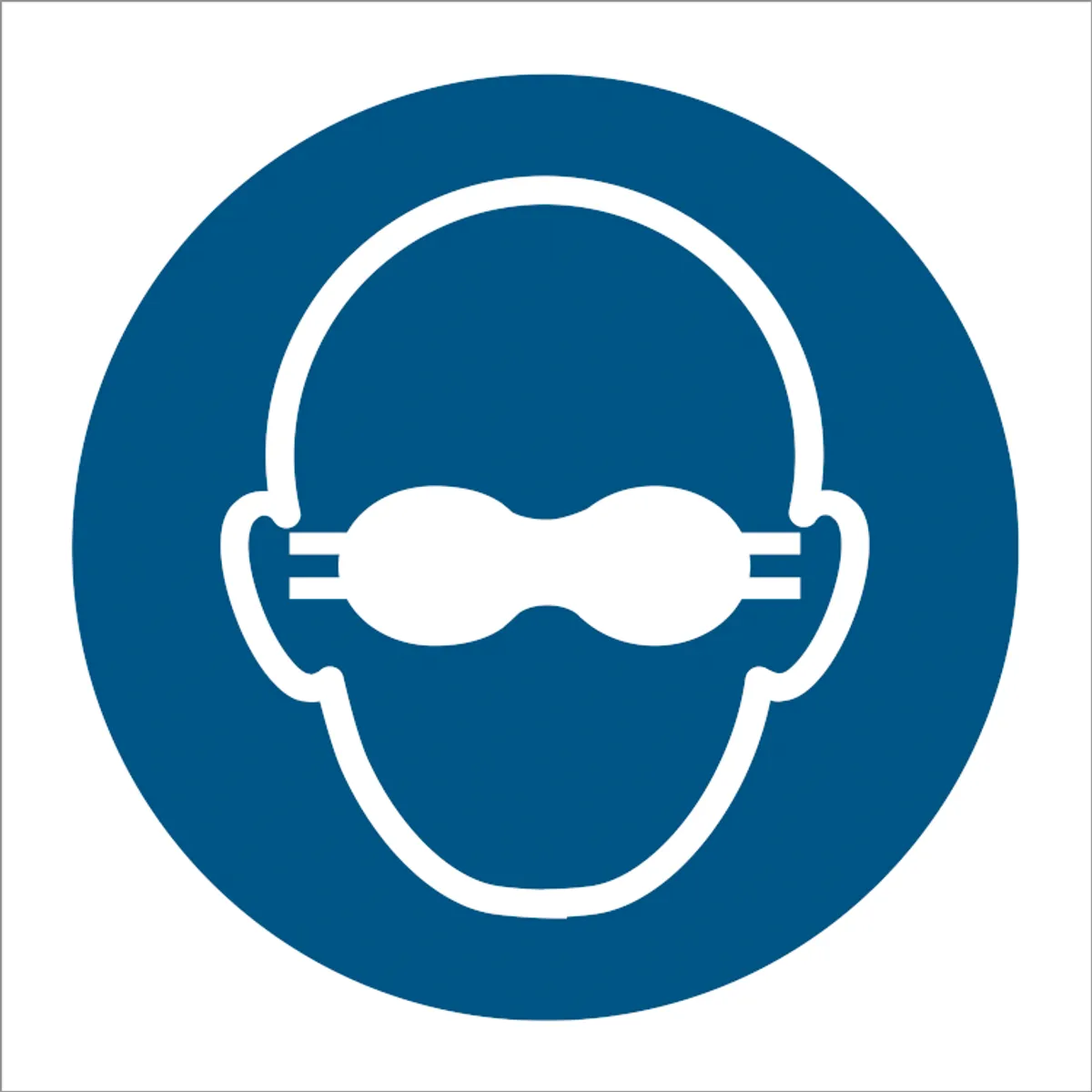 Opaque eye protection must be worn - Plast - 150 x 150 mm