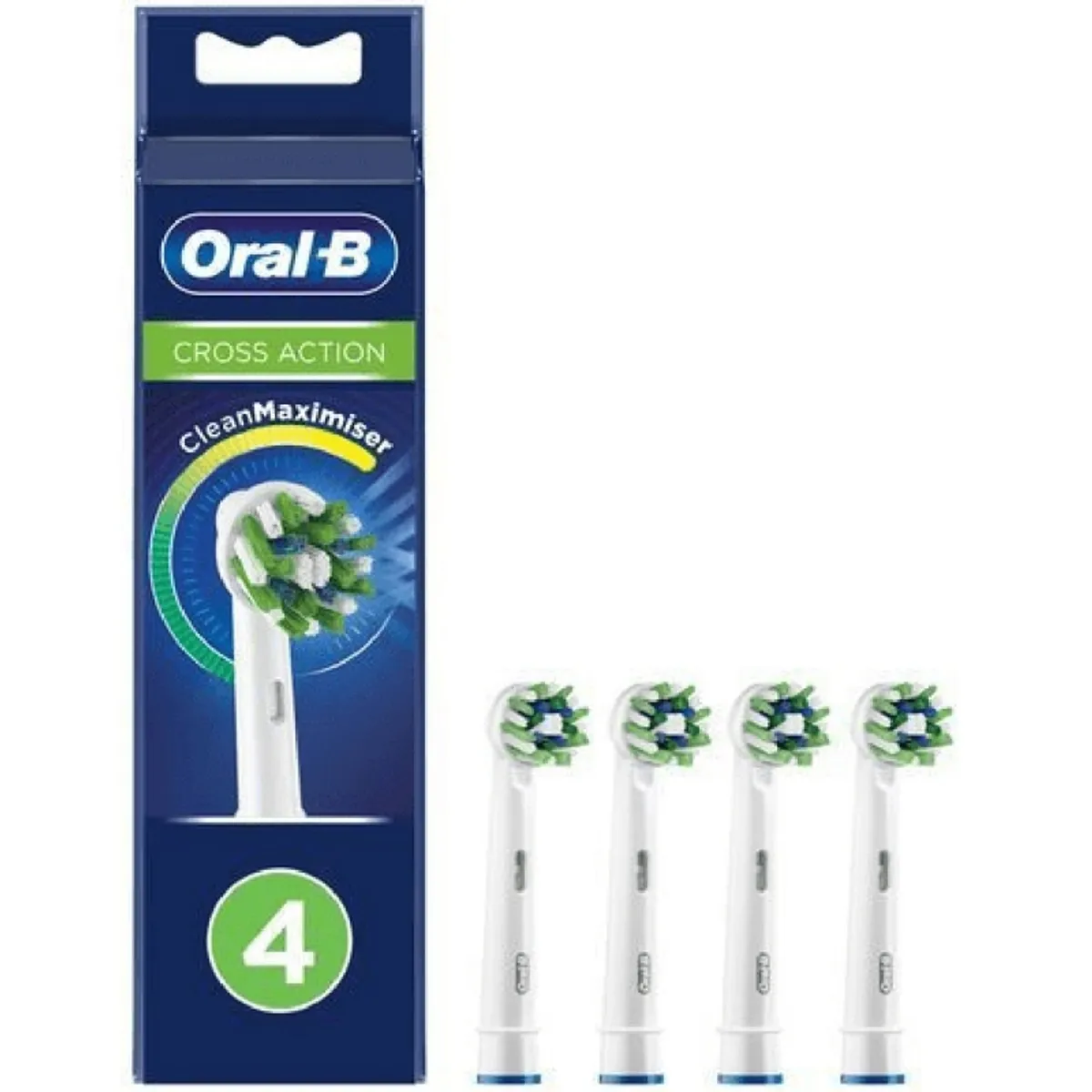 Oral-B CrossAction 4-pack - Hvid